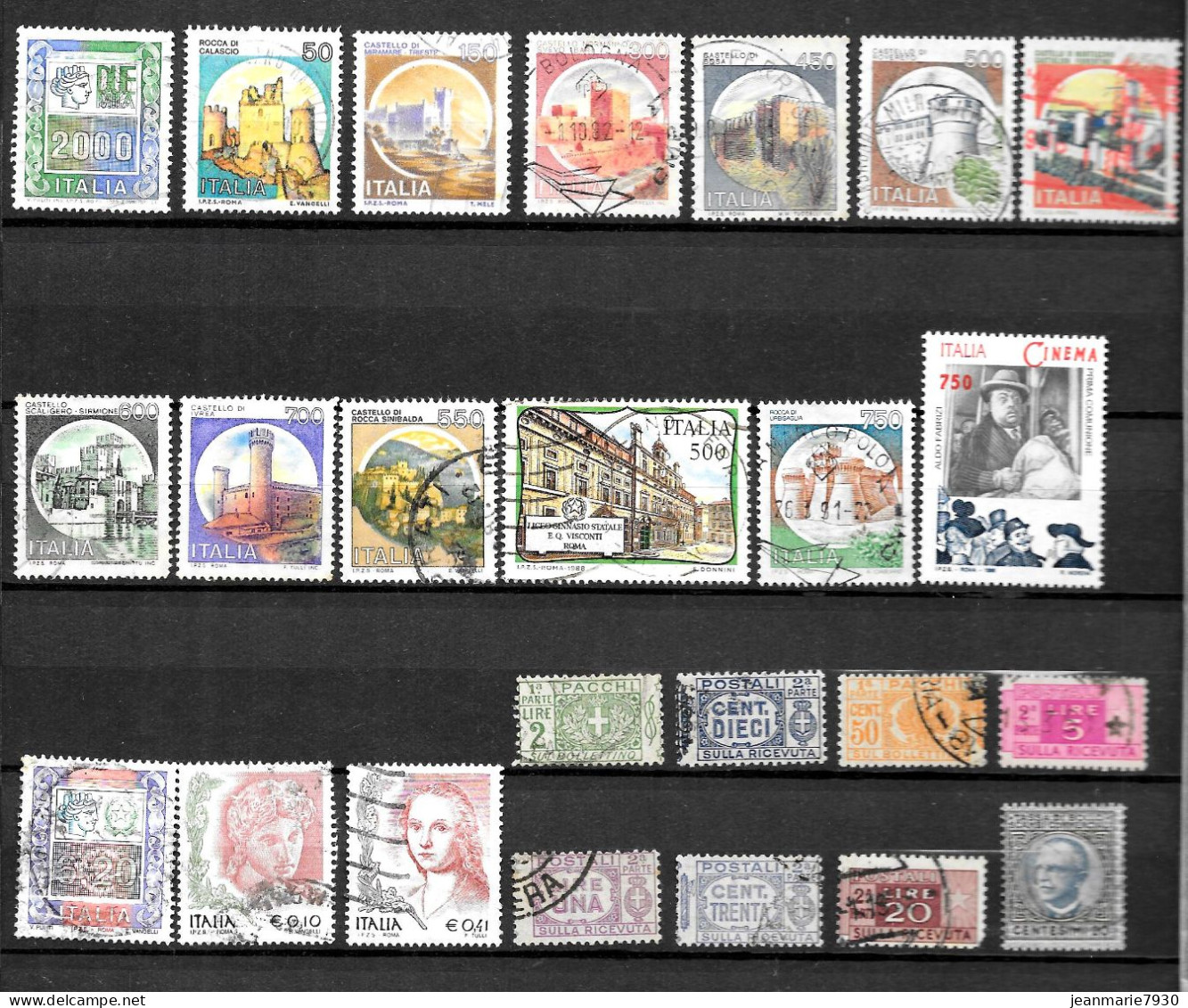 1L - ITALIE - LOT DE 80 TIMBRES ET 10 DOCUMENTS - Lotti E Collezioni