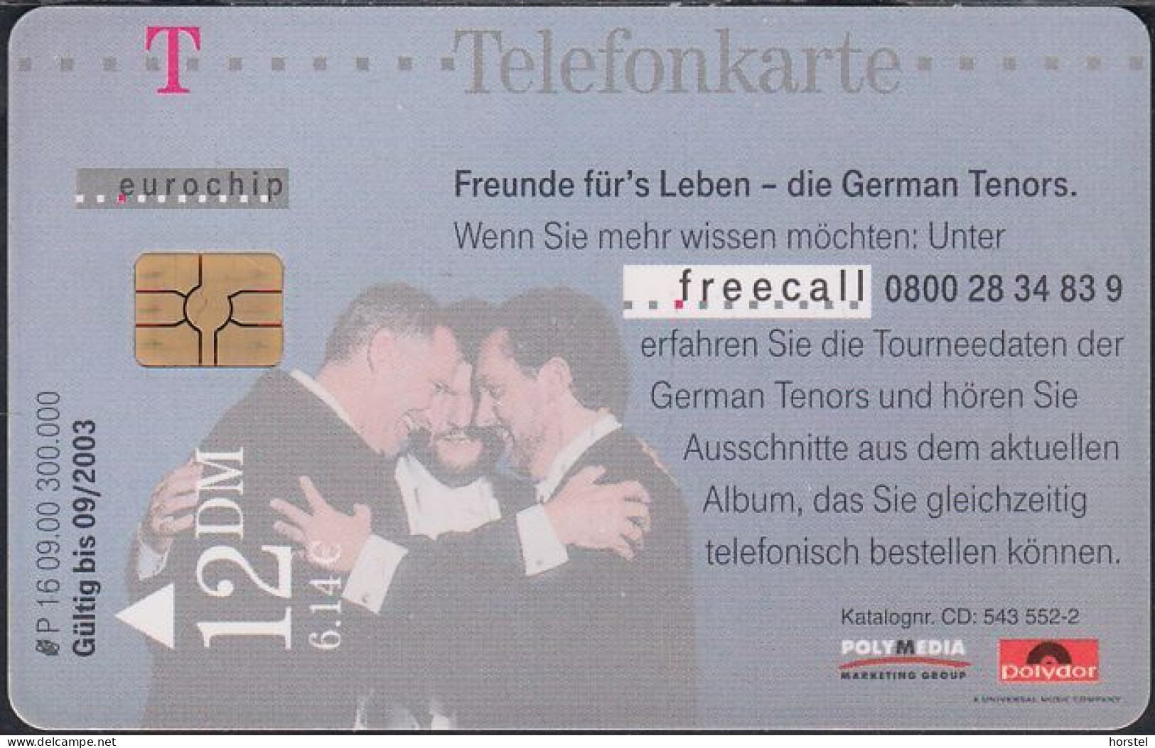 GERMANY P16/00 Klassik - German Tenors - Oper - Musik - P & PD-Series: Schalterkarten Der Dt. Telekom