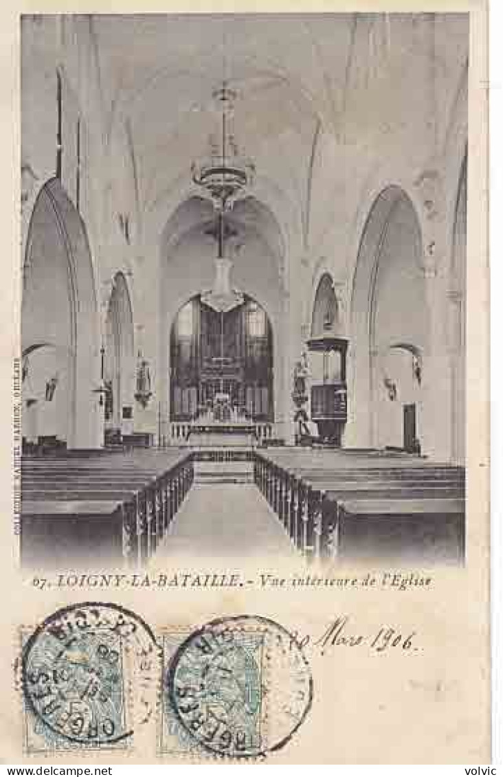 28 - LOIGNY-LA-BATAILLE - Vue Intérieure De L'Eglise - Loigny