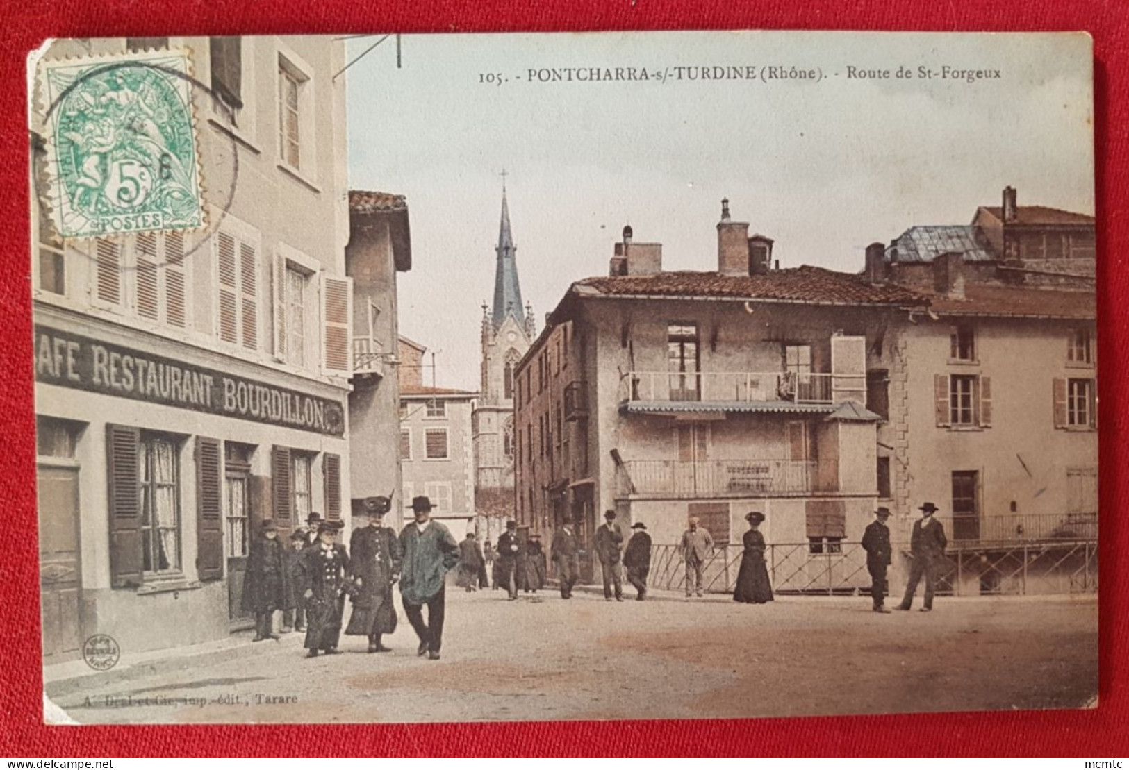 CPA - Pontcharra-sur-Turdine (Rhône ) - Route De St Forgeux - Pontcharra-sur-Turdine