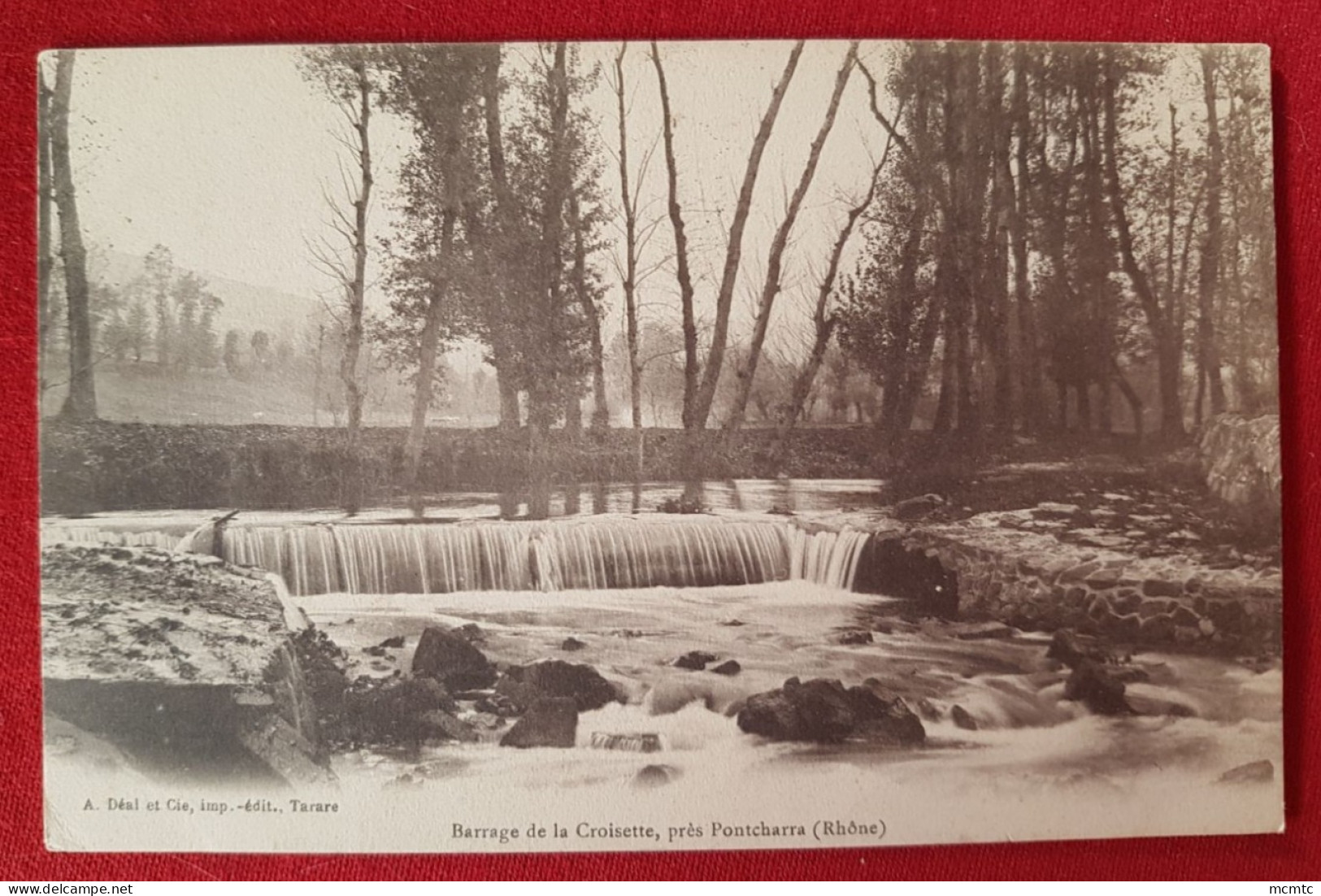 CPA - Barrage De La Croisette , Près Pontcharra  -( Rhône ) - Pontcharra-sur-Turdine