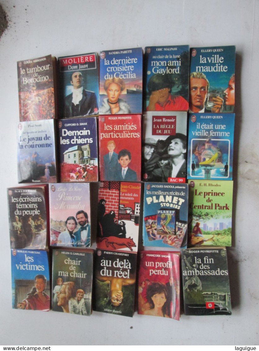 LOT DE 20 LIVRES J'AI LU - Lots De Plusieurs Livres