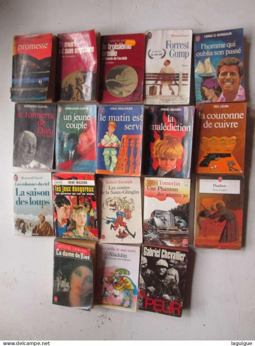 LOT DE 18 LIVRES J'AI LU +LIVRE DE POCHE - Lots De Plusieurs Livres