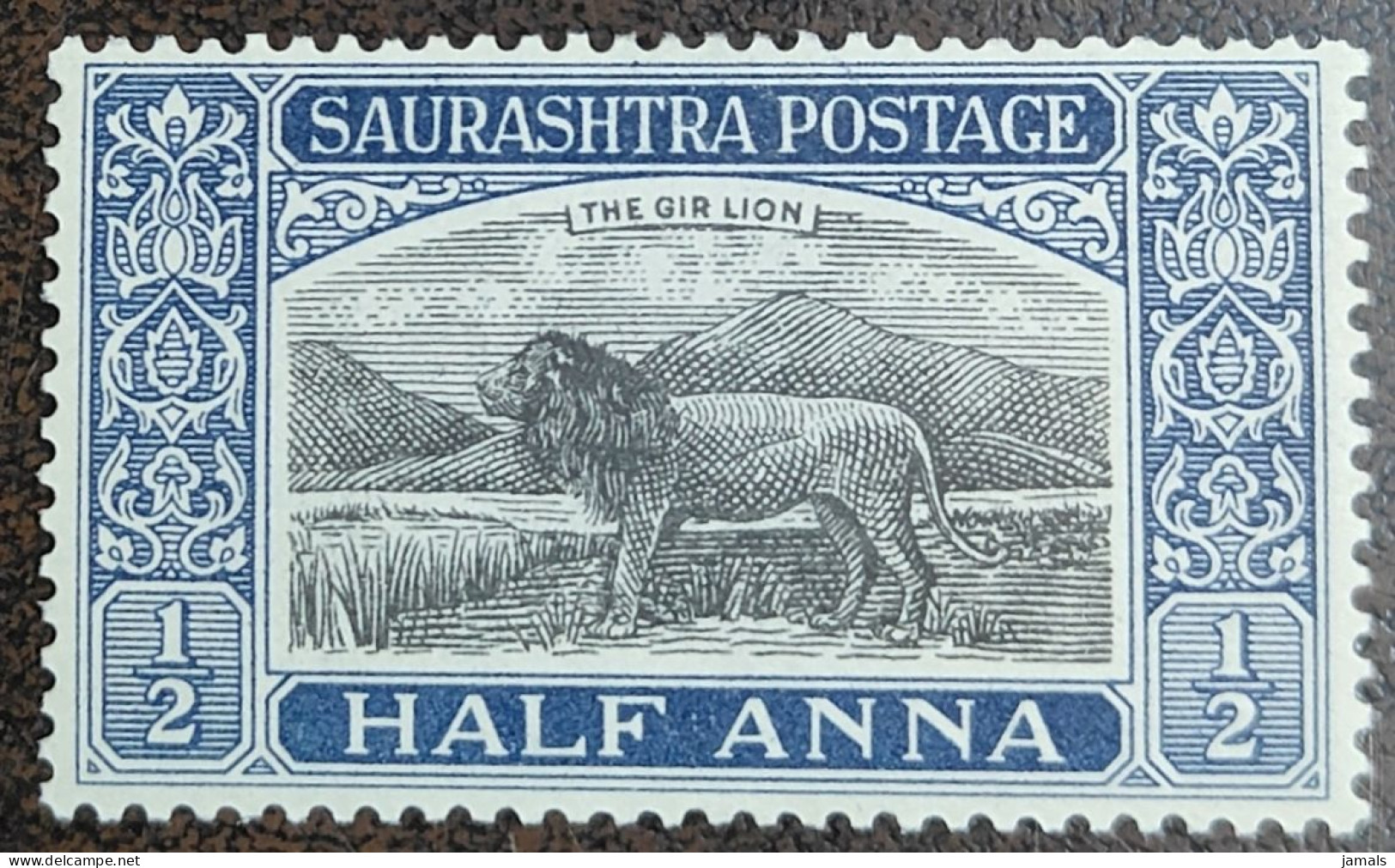 India, Princely State Saurashtra, Lion, Mint - Soruth