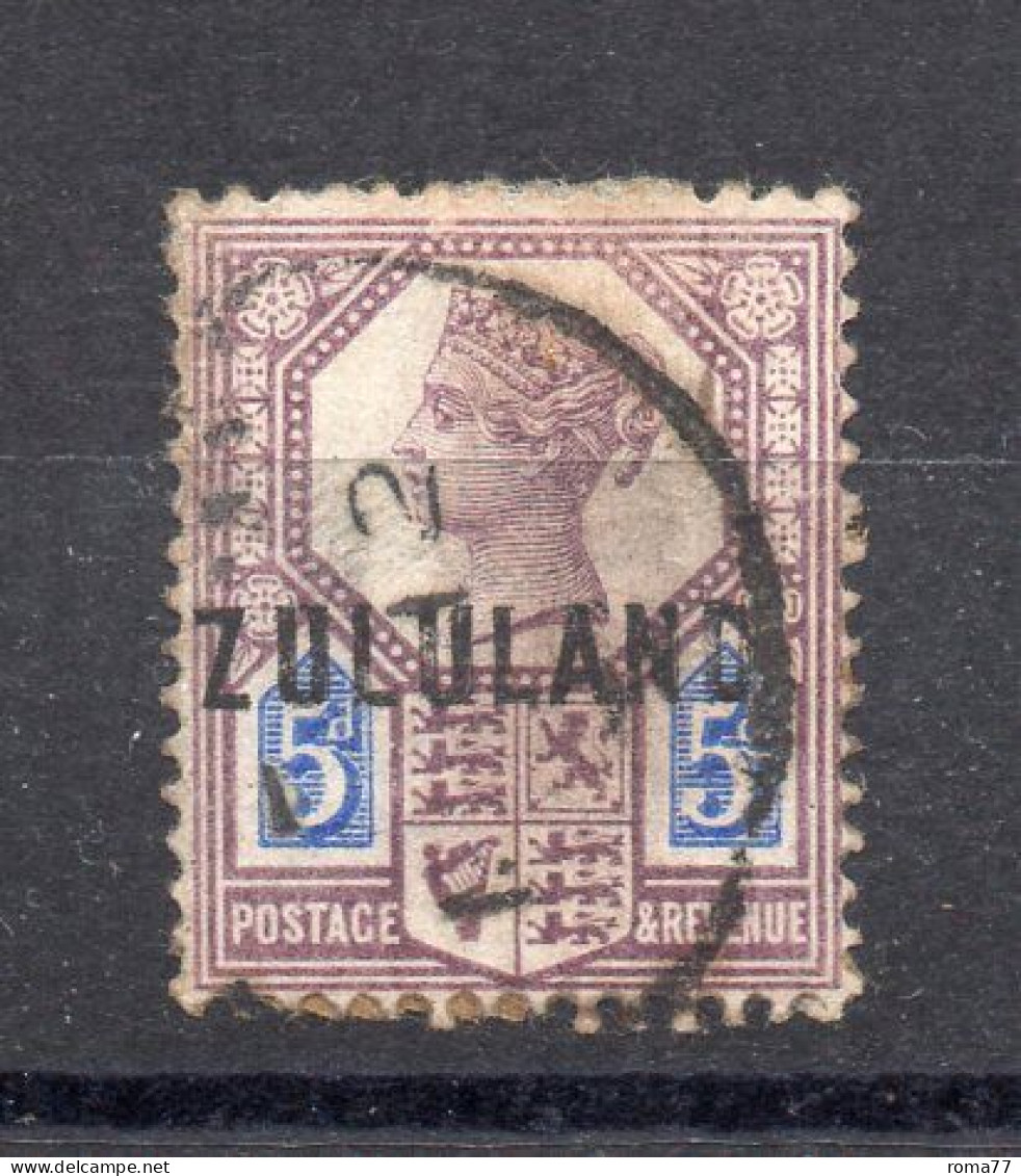 1430 490 - ZULULAND 1888 , Yvert N. 7  Usato (2380A) . - Zululand (1888-1902)