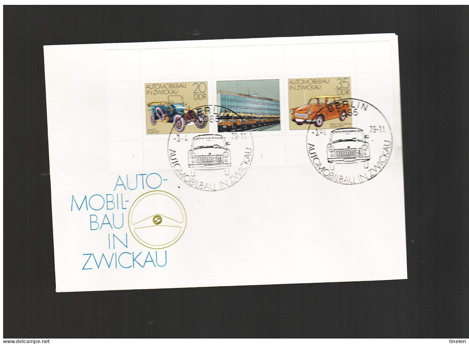 Ddr- Germania Est - 1979 Fdc Azienda Automobilistica In Zwickau - 1971-1980