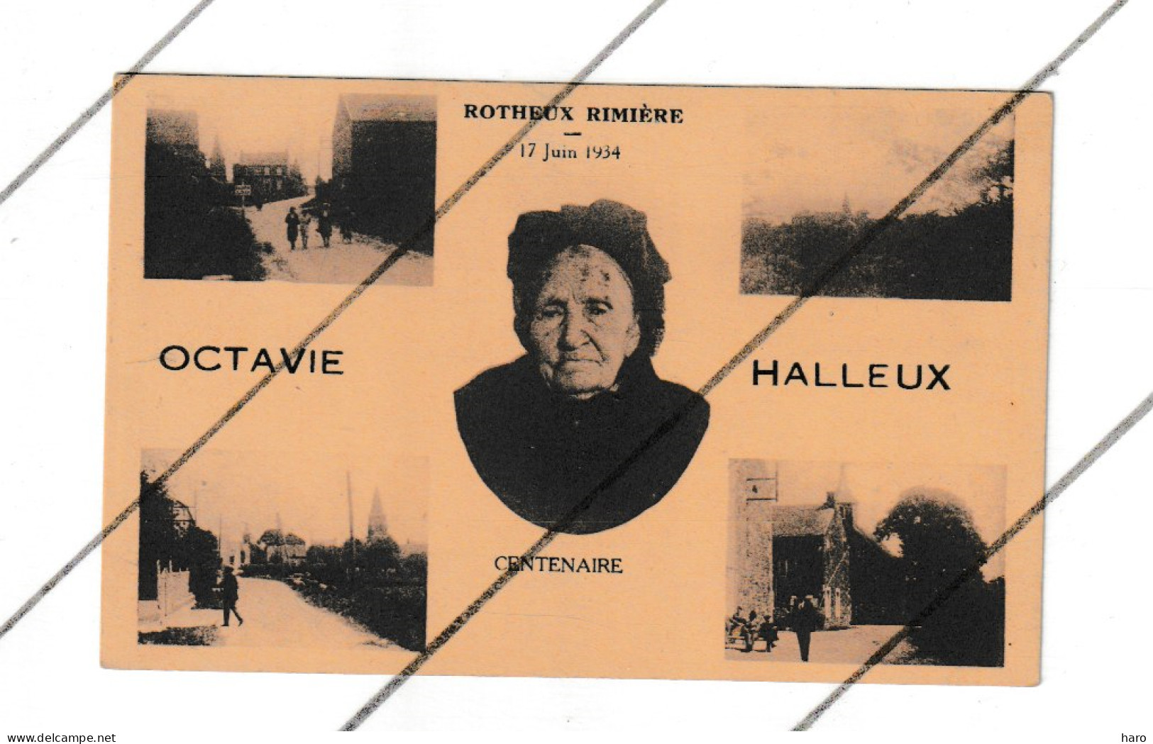 ROTHEUX - RIMIERE ( Neupré) - Carte éditée Pour Le 100e Anniversaire D'Octavie HALLEUX 1934 - Centenaire (B361) - Neupré