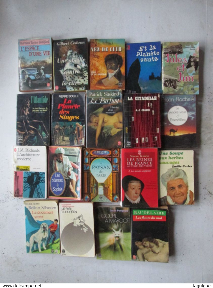 LOT DE 19 LIVRES DE POCHE - Loten Van Boeken