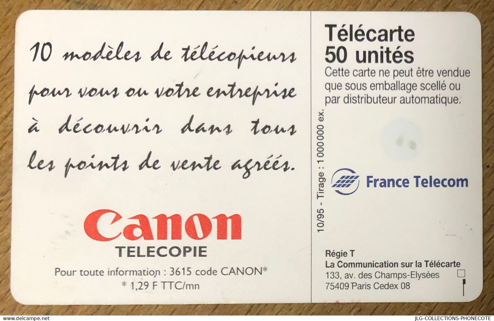 CETELEM 5U RECTO Gn185 VERSO VISUEL CANON 50U TELECARTE PUBLIQUE DUMMY SANS PUCE TELEFONKARTE SCHEDA TARJETA PHONECARD - 5 Einheiten