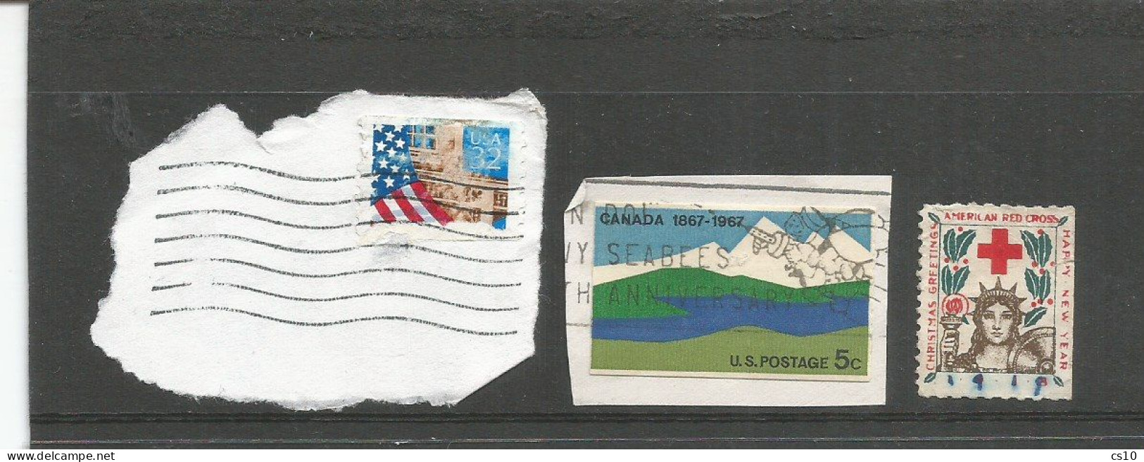 USA Postal History : APO RPO Abroad Offices Canada & Germany Mixed Frnkgs Incl.Presorted 1st Class 7 Scans - Non Classés