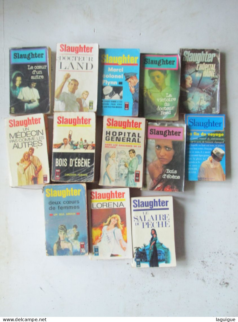 LOT DE 13 SLAUGHTER - Loten Van Boeken