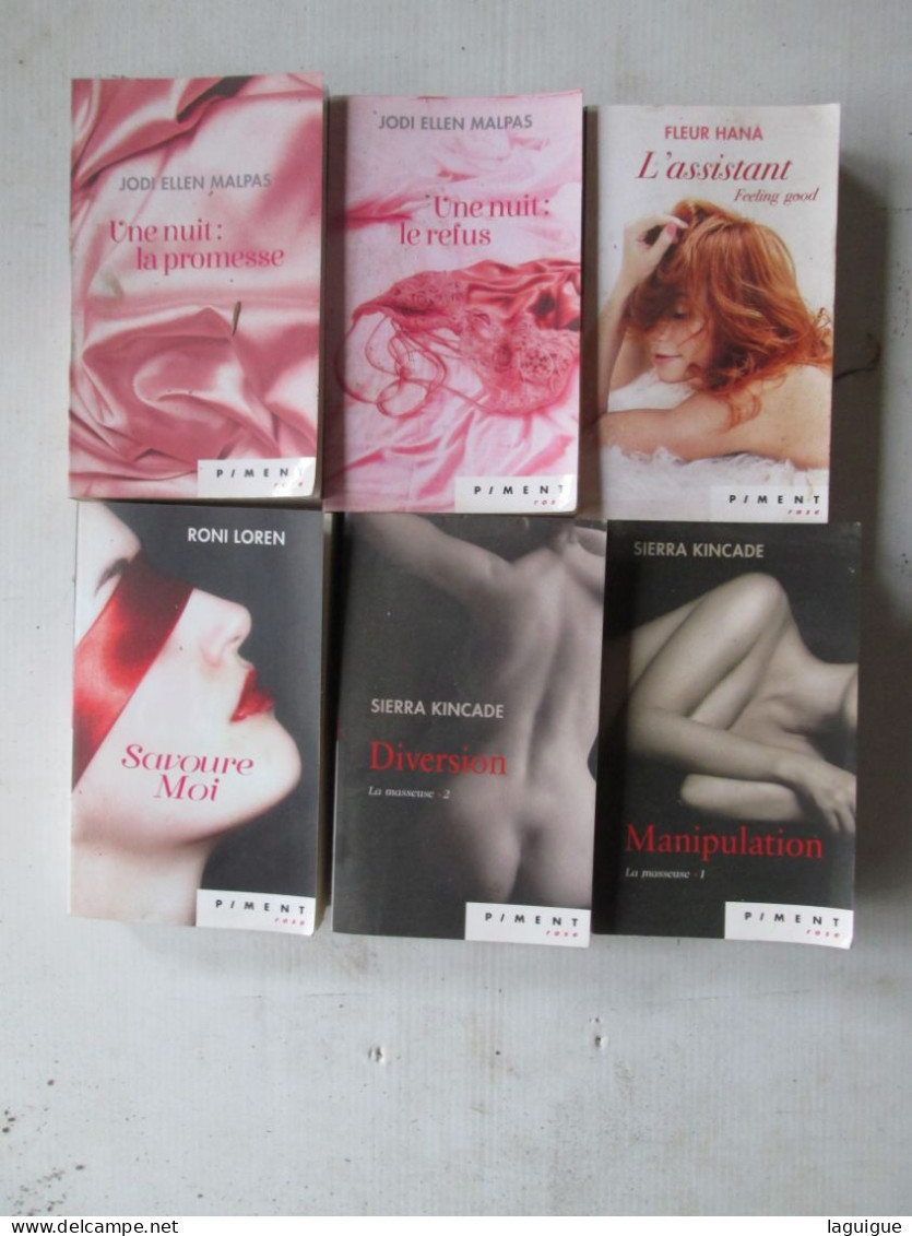 LOT DE 6 PIMENT ROSE - Loten Van Boeken