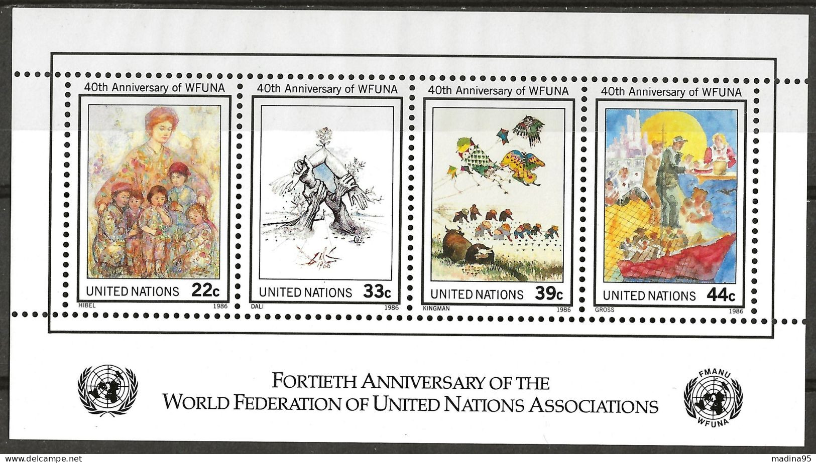 NATIONS-UNIES - NEW-YORK: **, BF N° YT 9, TB - Blocks & Sheetlets