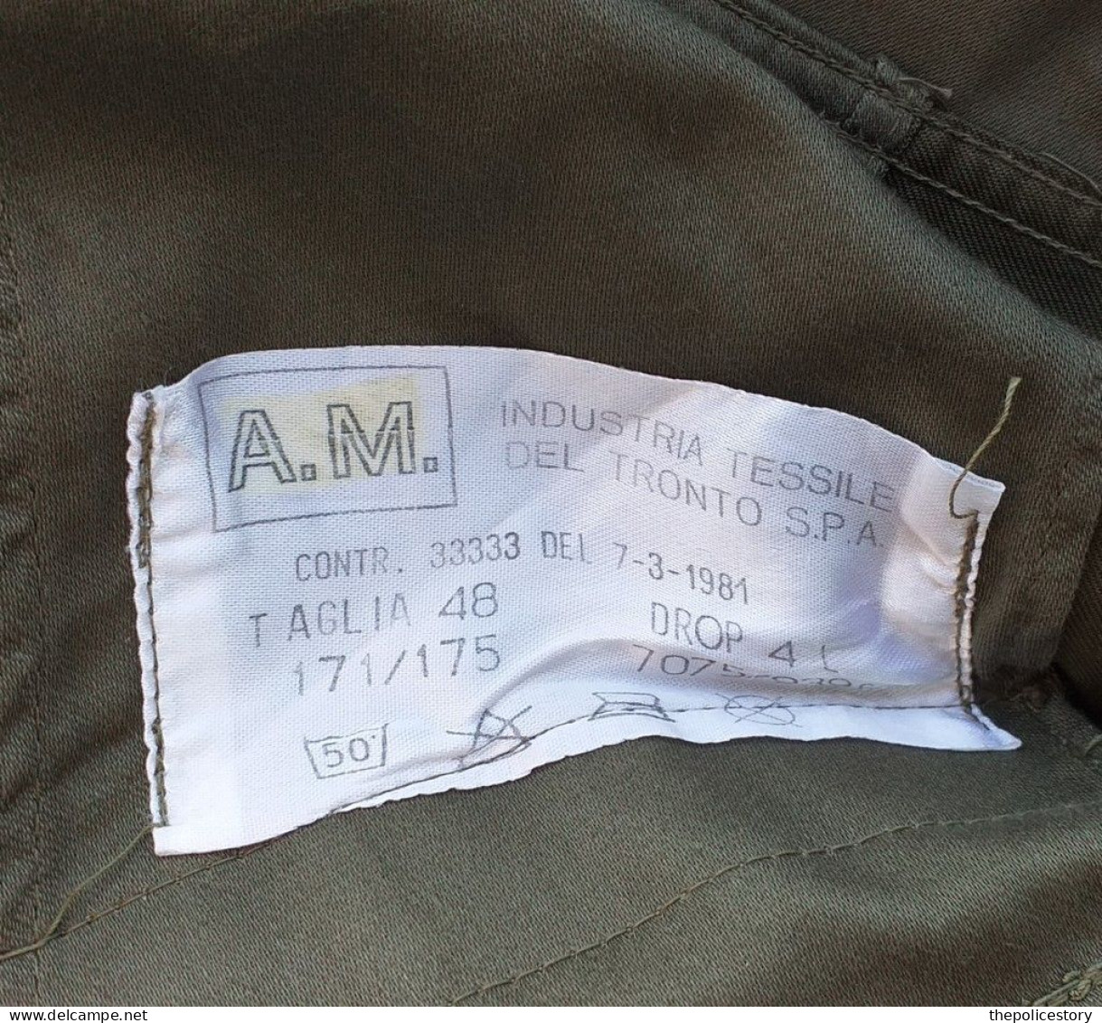Giacca mimetica Primo Aviere  A.M. spec. VAM del 1981 tg. 48 mai usata etichetta