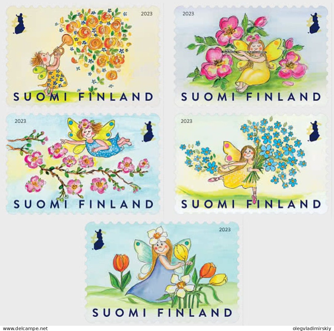 Finland 2023 Spring In The Air Set Of 5 Stamps Mint - Ungebraucht