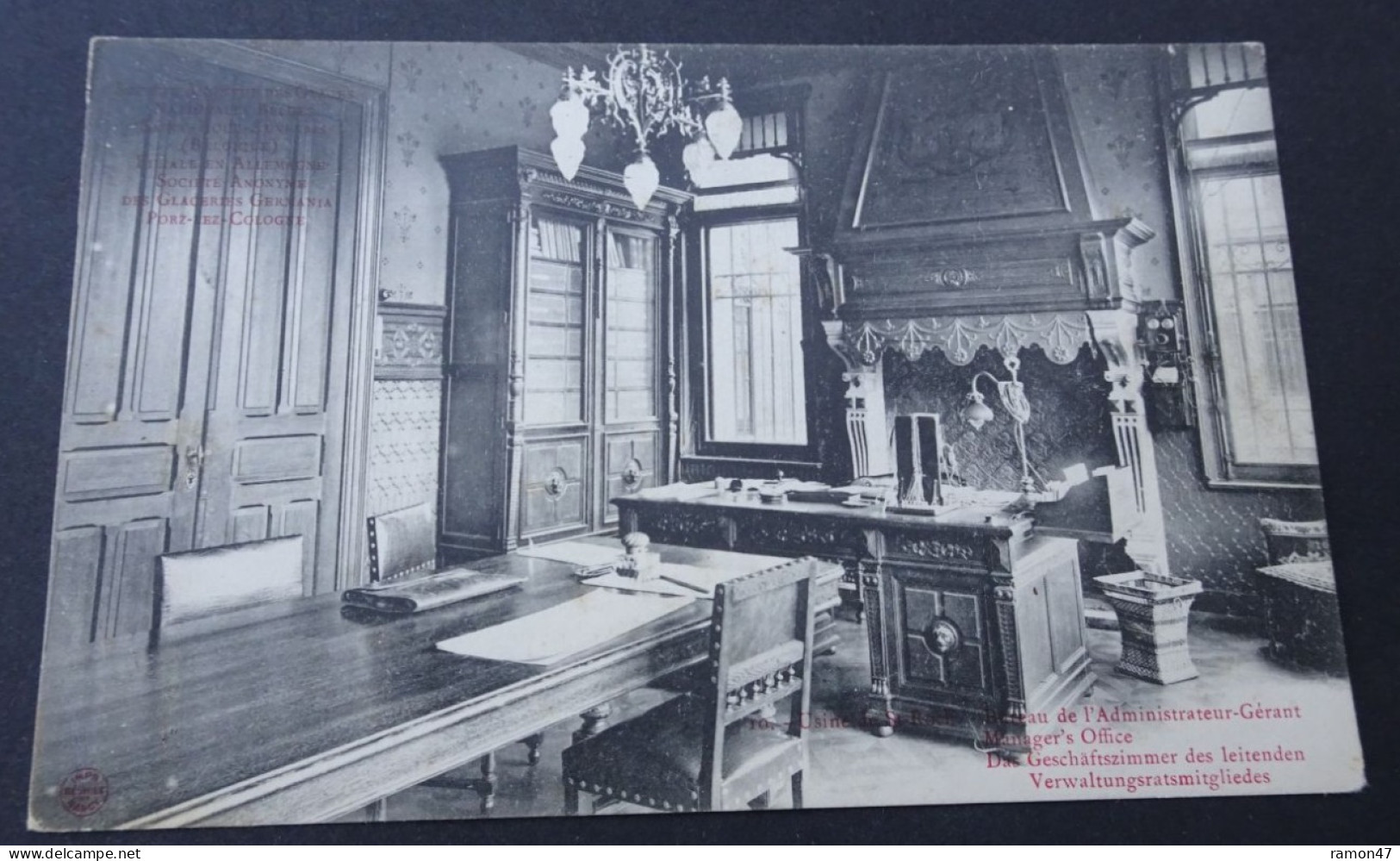 Société Anonyme Des Glaces Nationales Belges, St.-Roch-Auvelais - Bureau De L'Administrateur-Gérant - Sambreville