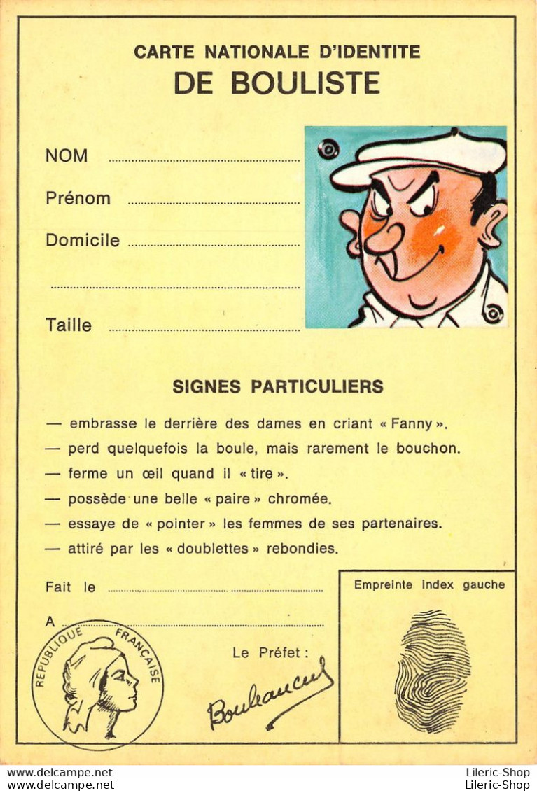 ALEXANDRE - Série Cartes D'Identité N° 554 ( 3 ) - Carte Nationale D'Identité De Bouliste - Bocce