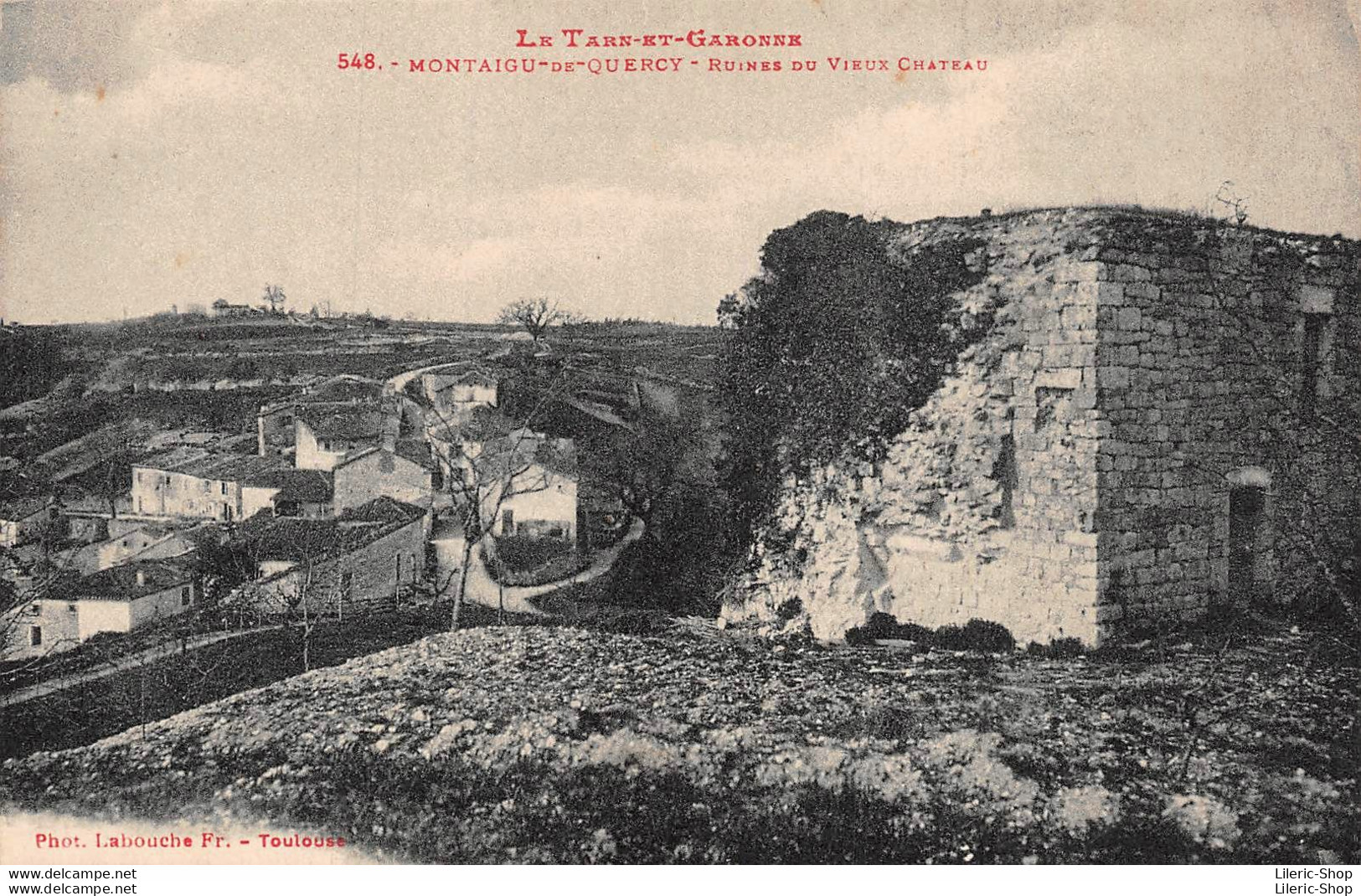 [82]  MONTAIGU DE-QUERCY - RUINES DU VIEUX CHATEAU - Montaigu De Quercy