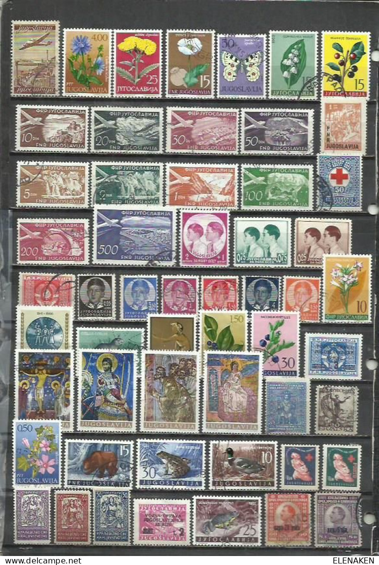 R460N-LOTE SELLOS YUGOSLAVIA JUGOSLAVIA SIN TASAR,BONITOS,INTERESANTES,ANTIGUOS Y MODERNOS. - Collections, Lots & Séries