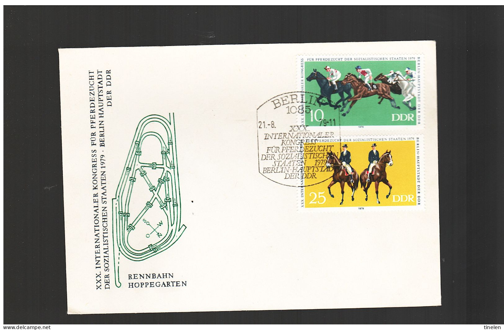 Ddr Germania Est - 1979  Fdc INTERNATIONALER KONGRESS FUR PFERDEZUCHT DER SOZIALISTICHEN STAATEN 1974 - 1971-1980