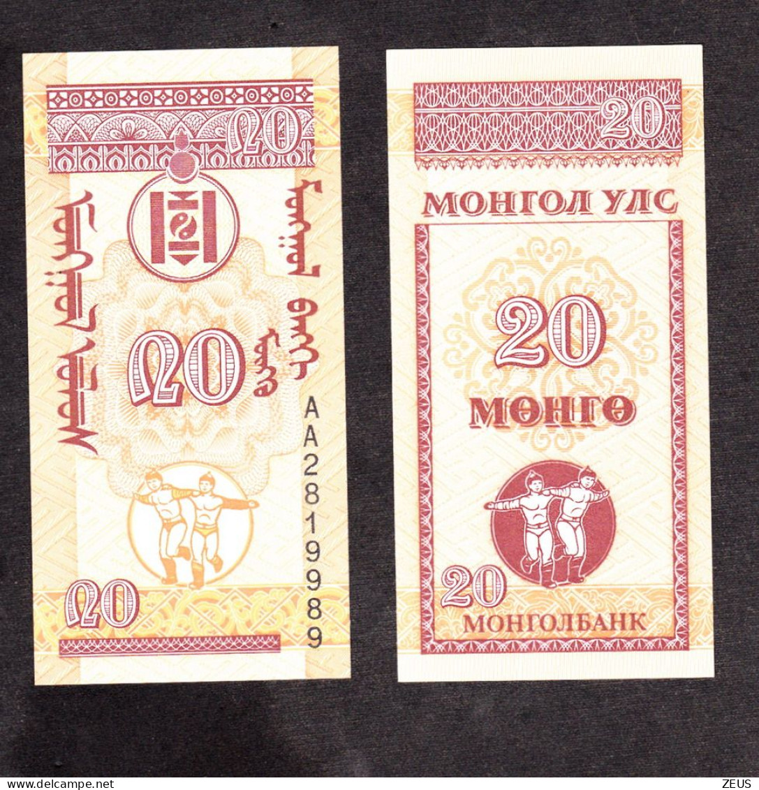 MONGOLIA 20 MONGO  1993  PIK 50 FDS - Mongolië