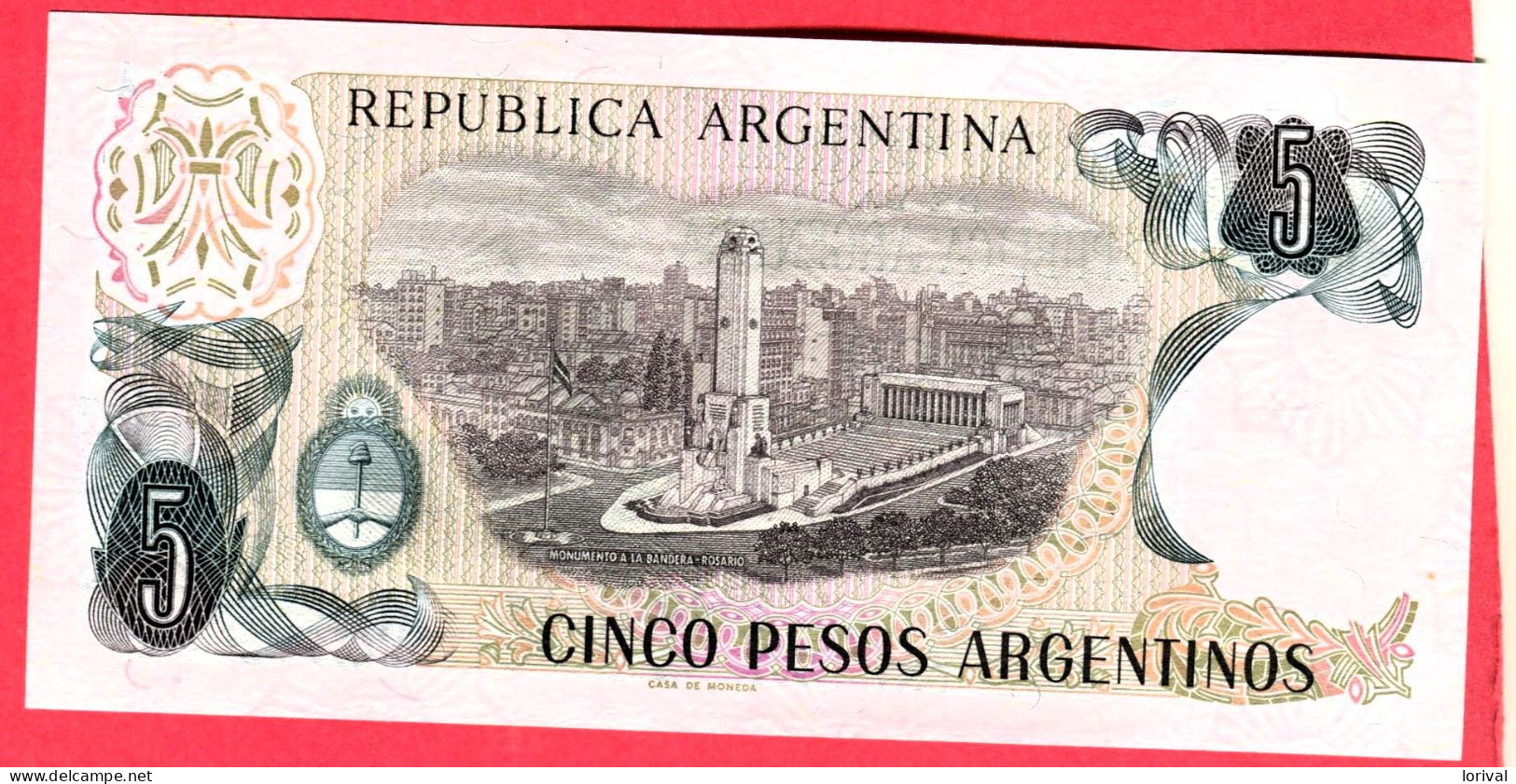 5 Pesos Neuf 3 Euros - Argentine