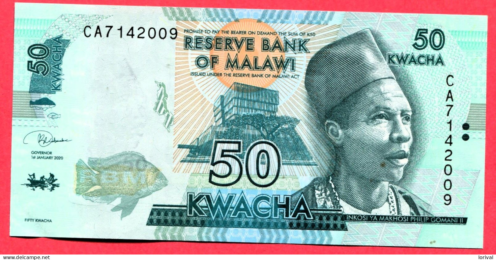 50 Kwacha Neuf 3 Euros - Malawi