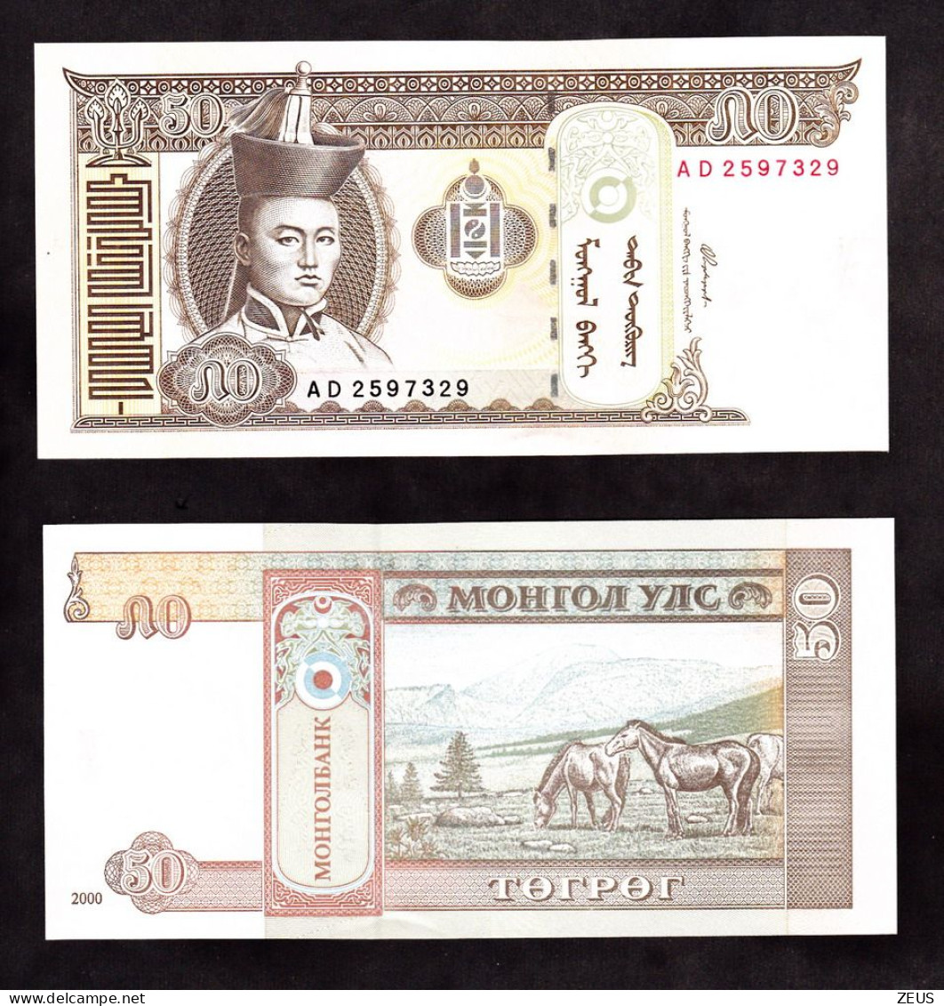 MONGOLIA  50  TUGRIK 2000  PIK 64 FDS - Mongolei