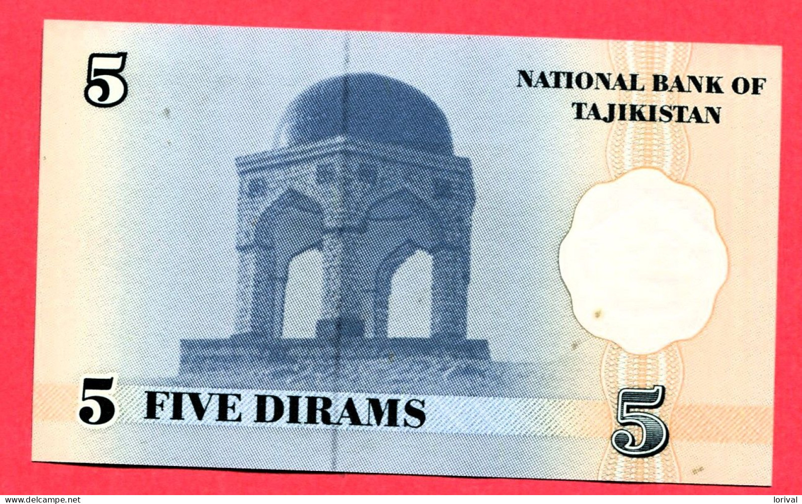 5 Dirams Neuf 3 Euros - Tadschikistan