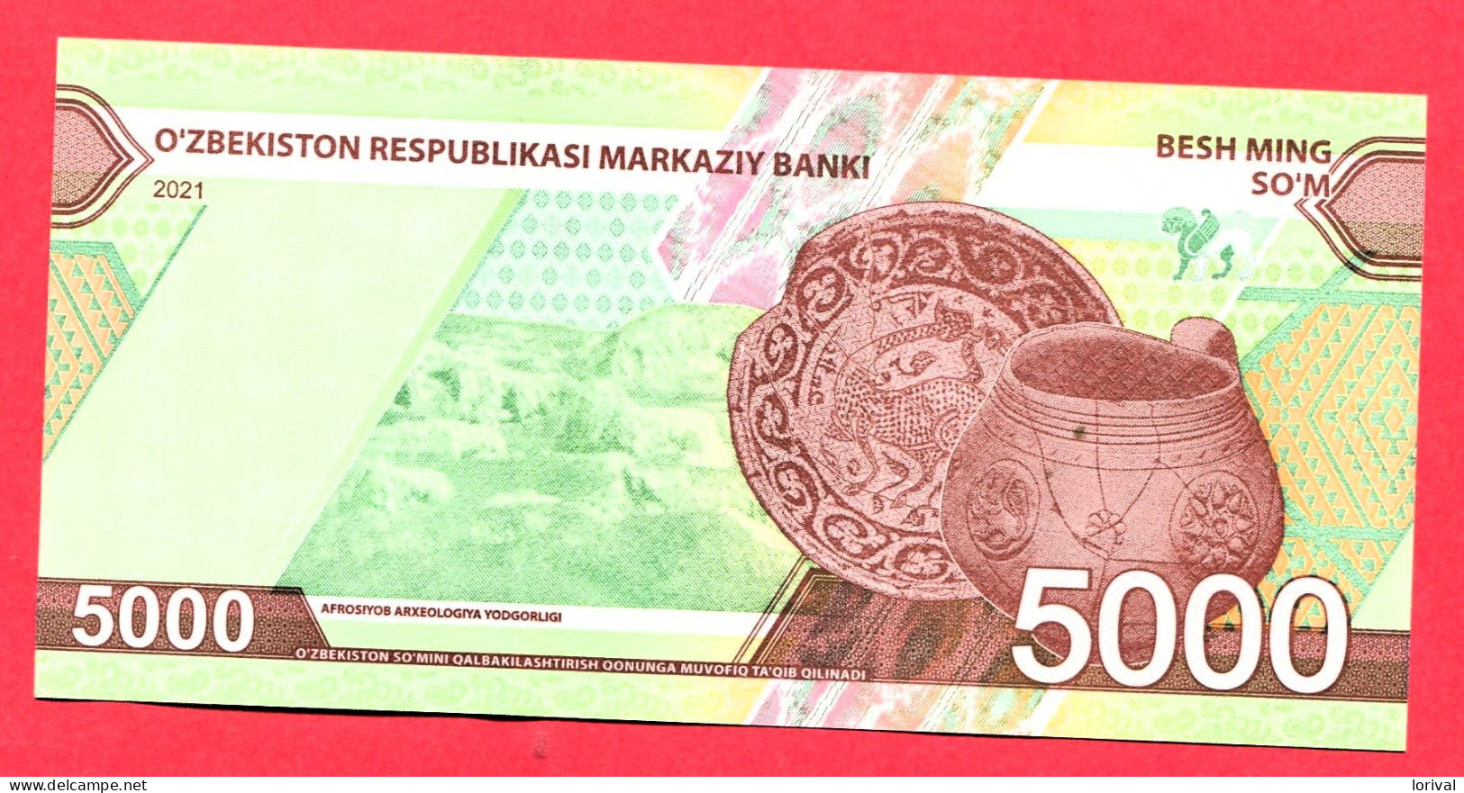 5000 Somneuf 3 Euros - Uzbekistan