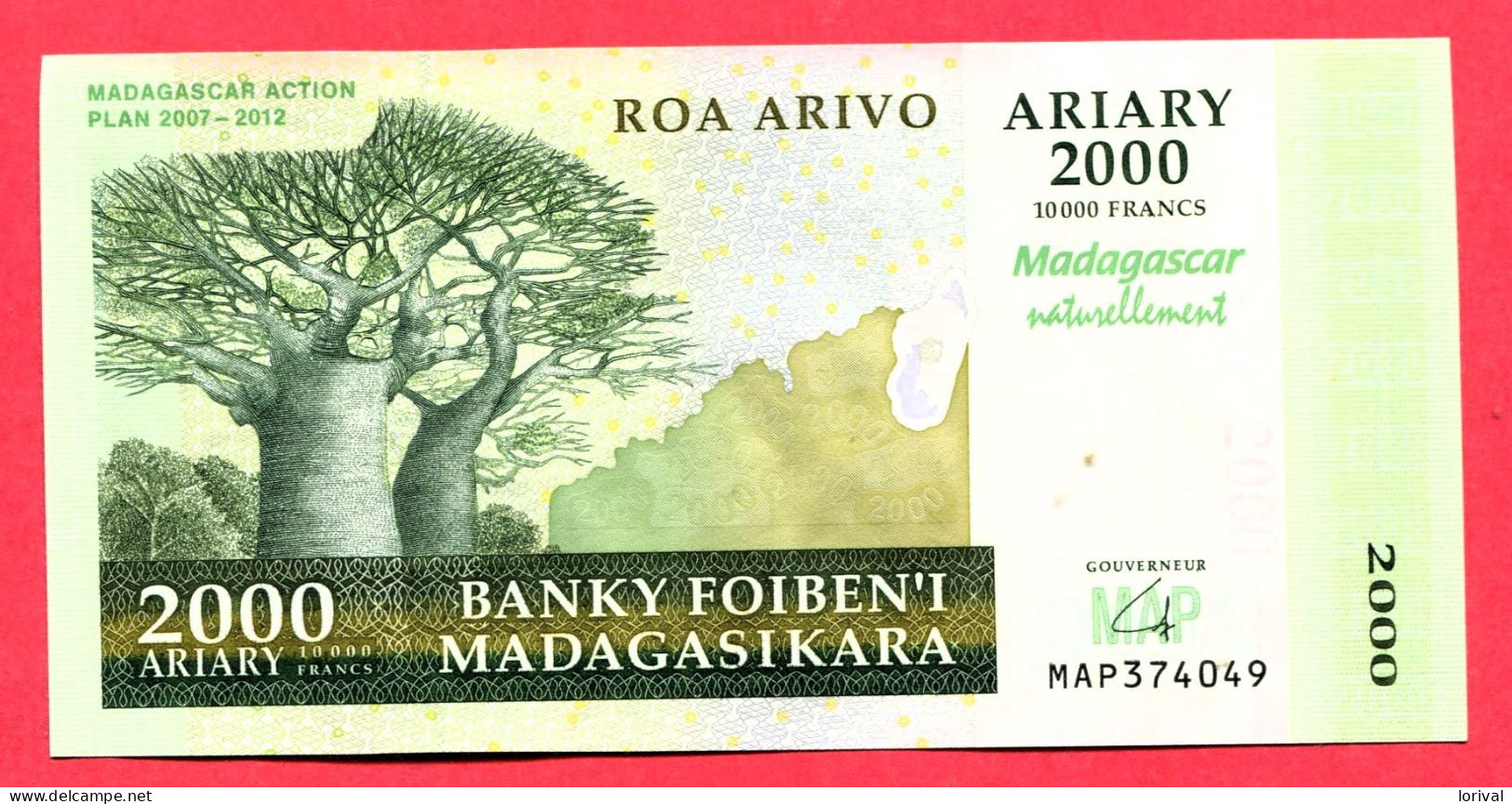 2000 Ariany Neuf 3 Euros - Madagaskar