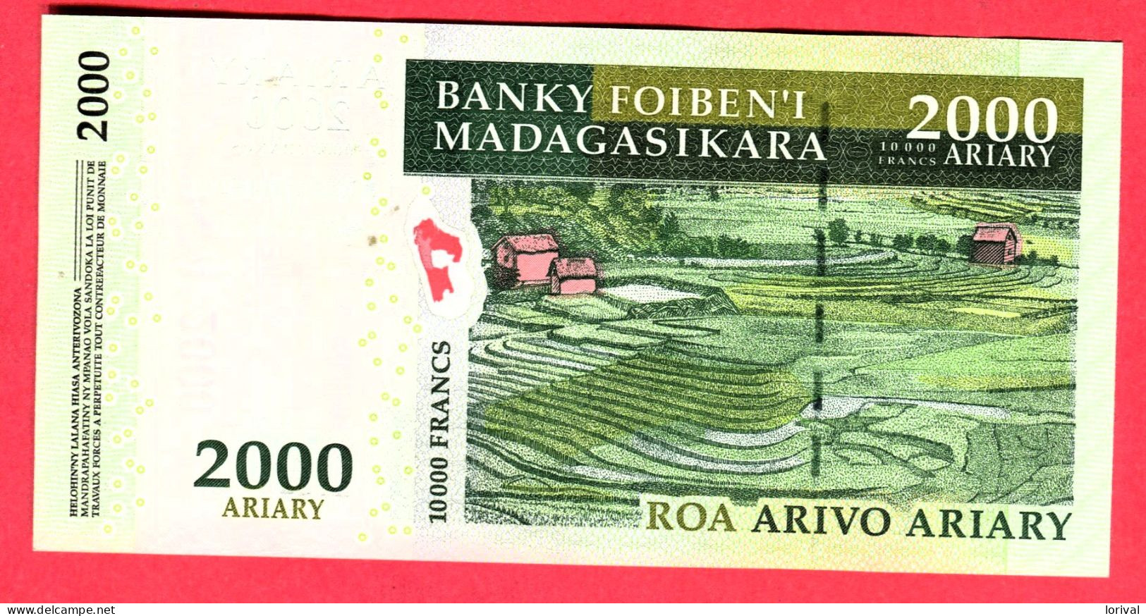 2000 Ariany Neuf 3 Euros - Madagaskar