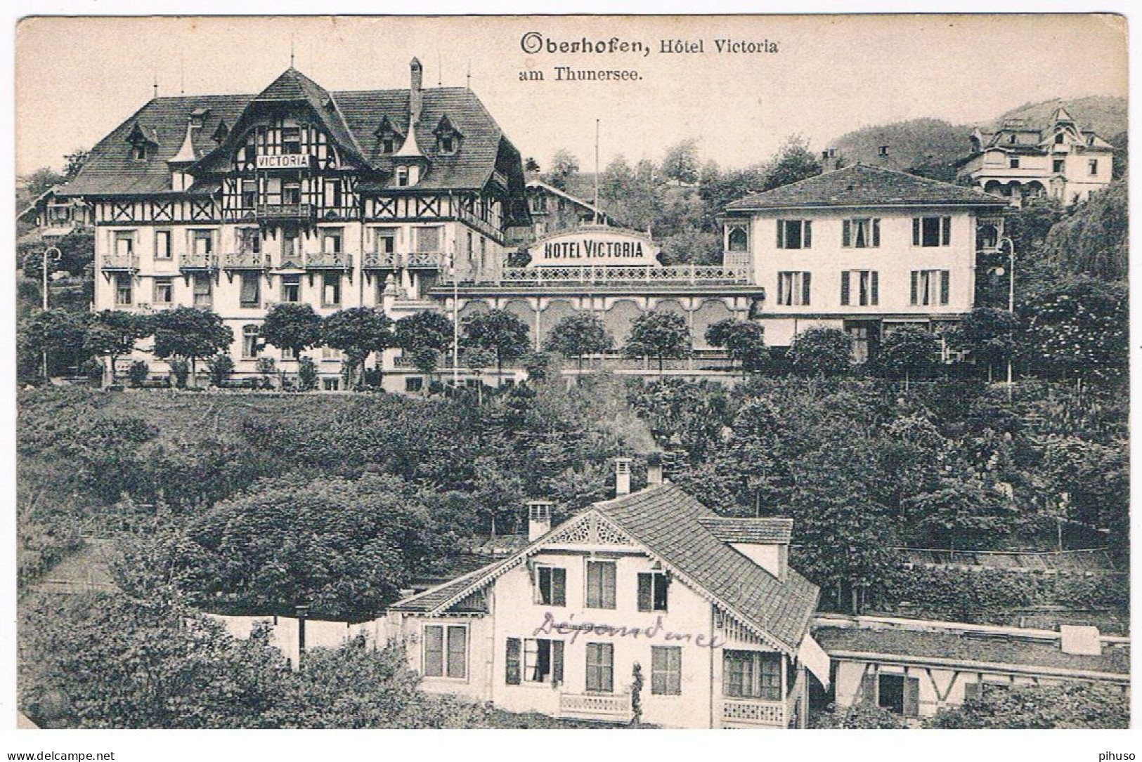 CH-8139  OBERHOFEN Am THUNERSEE : Hotel Victoria - Oberhofen Am Thunersee