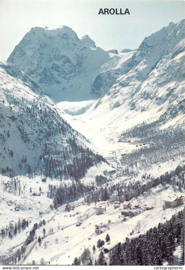 Postcard Switzerland Arolla Valais CH Mt. Collon - Ollon