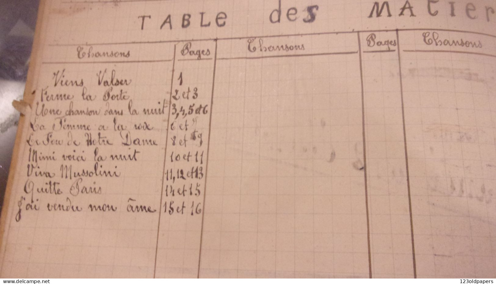 CARNET CHANSONS & CROQUIS AVIATION ROMORANTIN 1925 IER GROUPE 6EME C O AERONAUTIQUE MILITAIRE MAGASIN N° 3 - Manuscrits