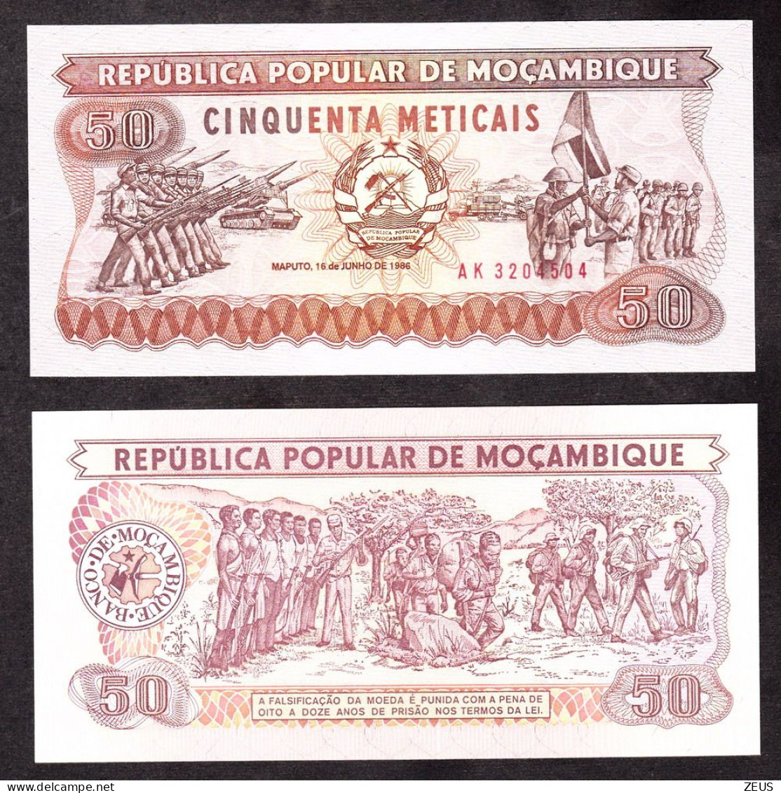 MOZAMBICO 50 METICAIS 1986 PIK 129 FDS - Mozambico
