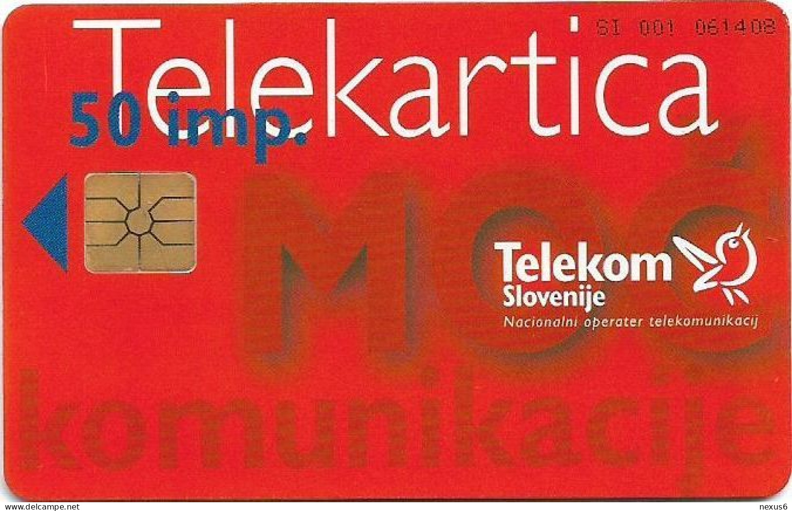 Slovenia - Telekom Slovenije - Strength Of Communication, Gem1A Symm. Black, 11.1996, 50Units, 50.000ex, Used - Slovénie