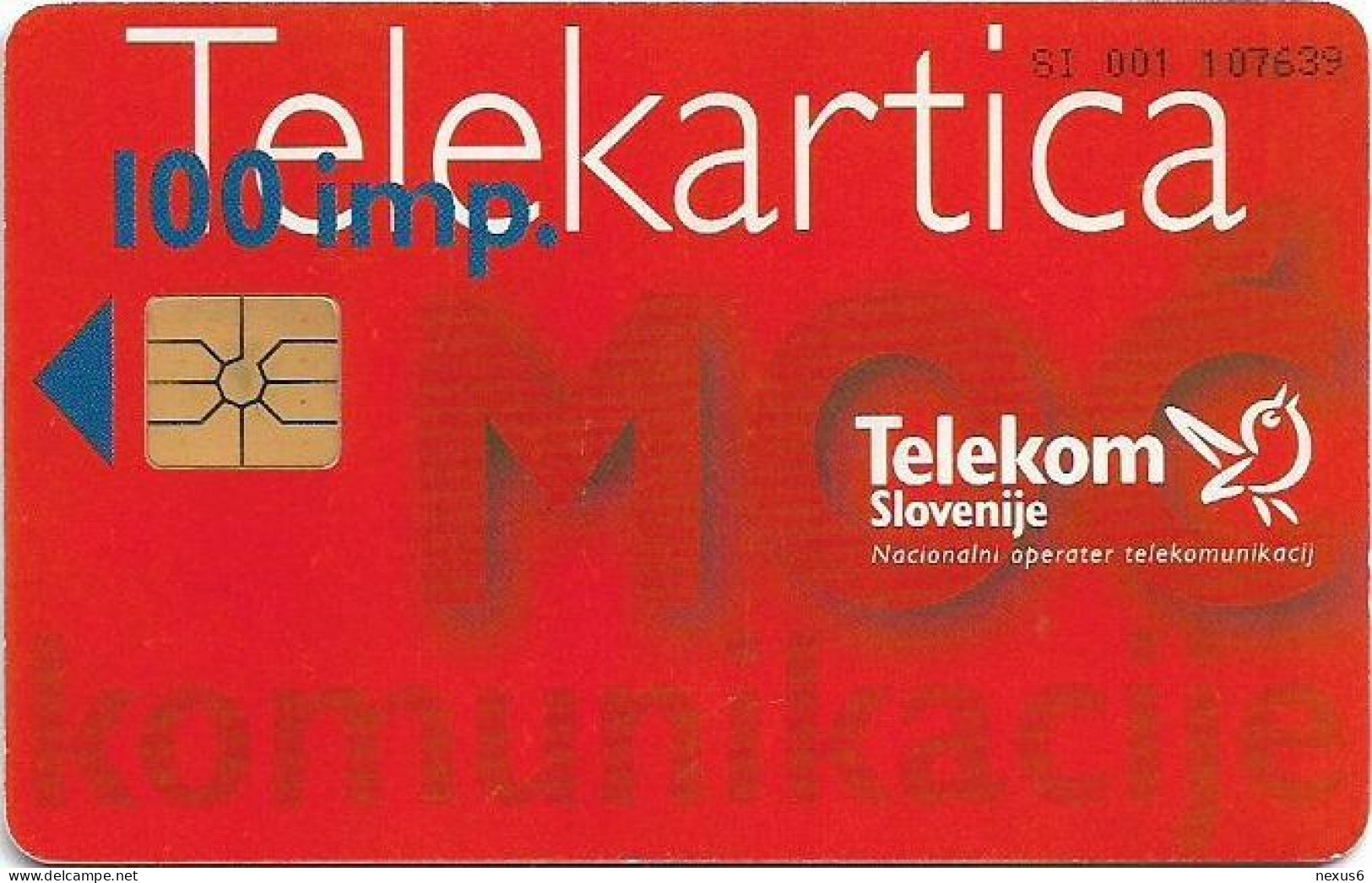 Slovenia - Telekom Slovenije - Strength Of Communication, Gem1A Symm. Black, 11.1996, 100Units, 50.000ex, Used - Slowenien