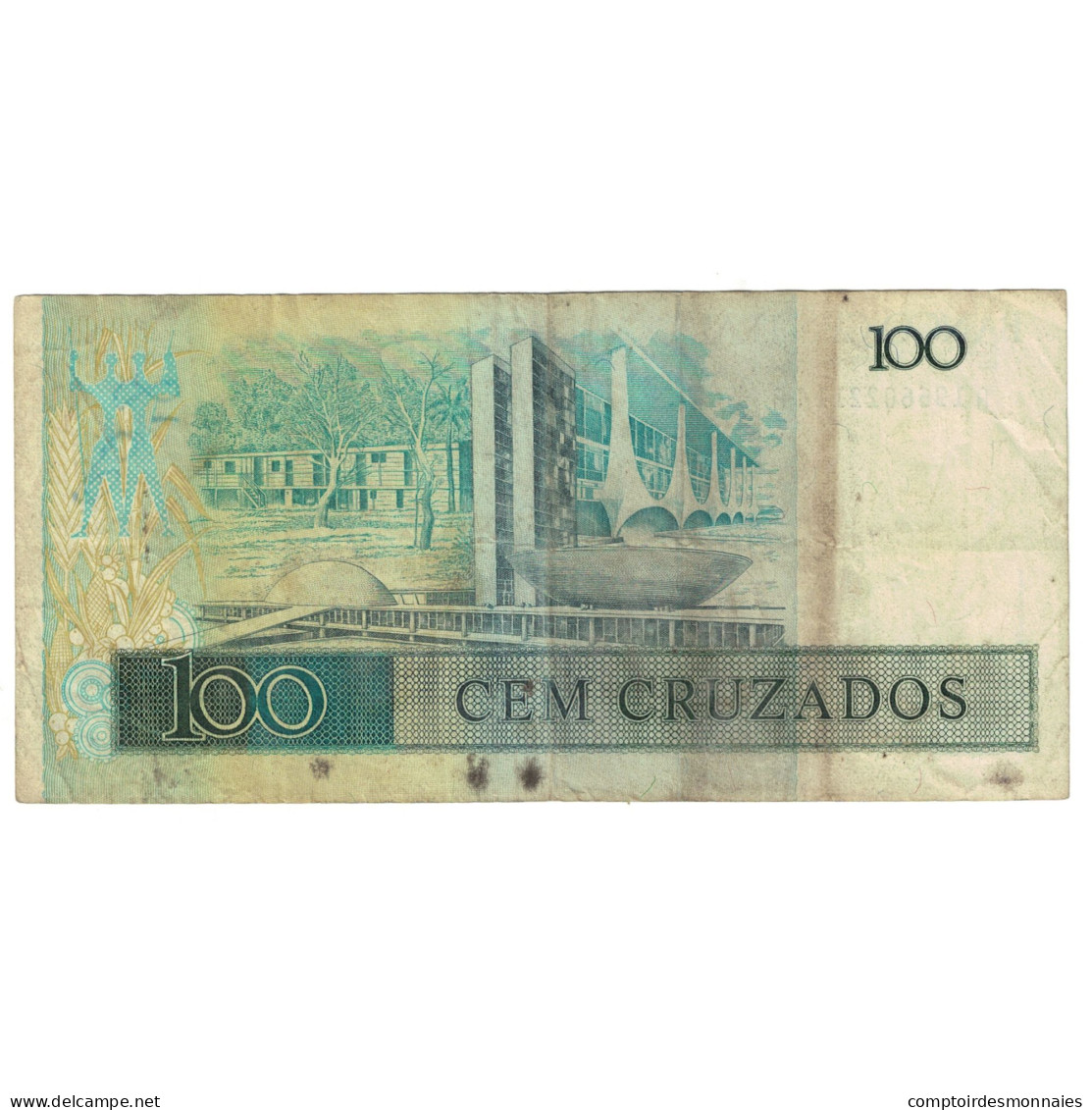 Billet, Brésil, 100 Cruzados, KM:211c, TB - Brésil