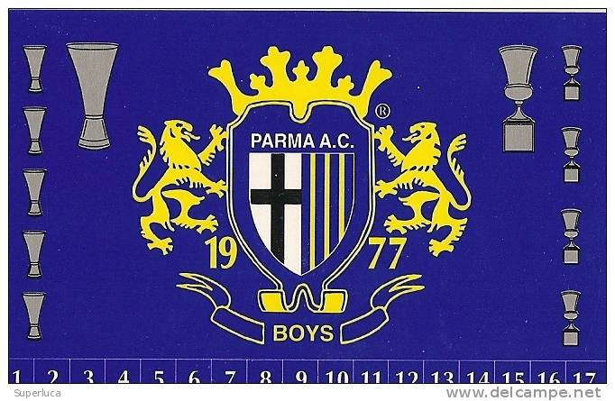 3-PARMA AC-TESSERA DEI BOYS(PRIMO GRUPPO ULTRAS  1977)SERIE A 96/97 - Autres & Non Classés