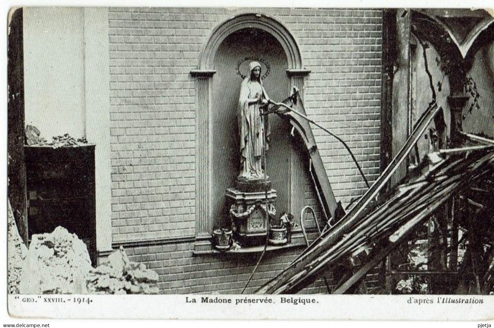 La Madone Préservée (pendant La Bataille De L'Yser) - Oudenburg