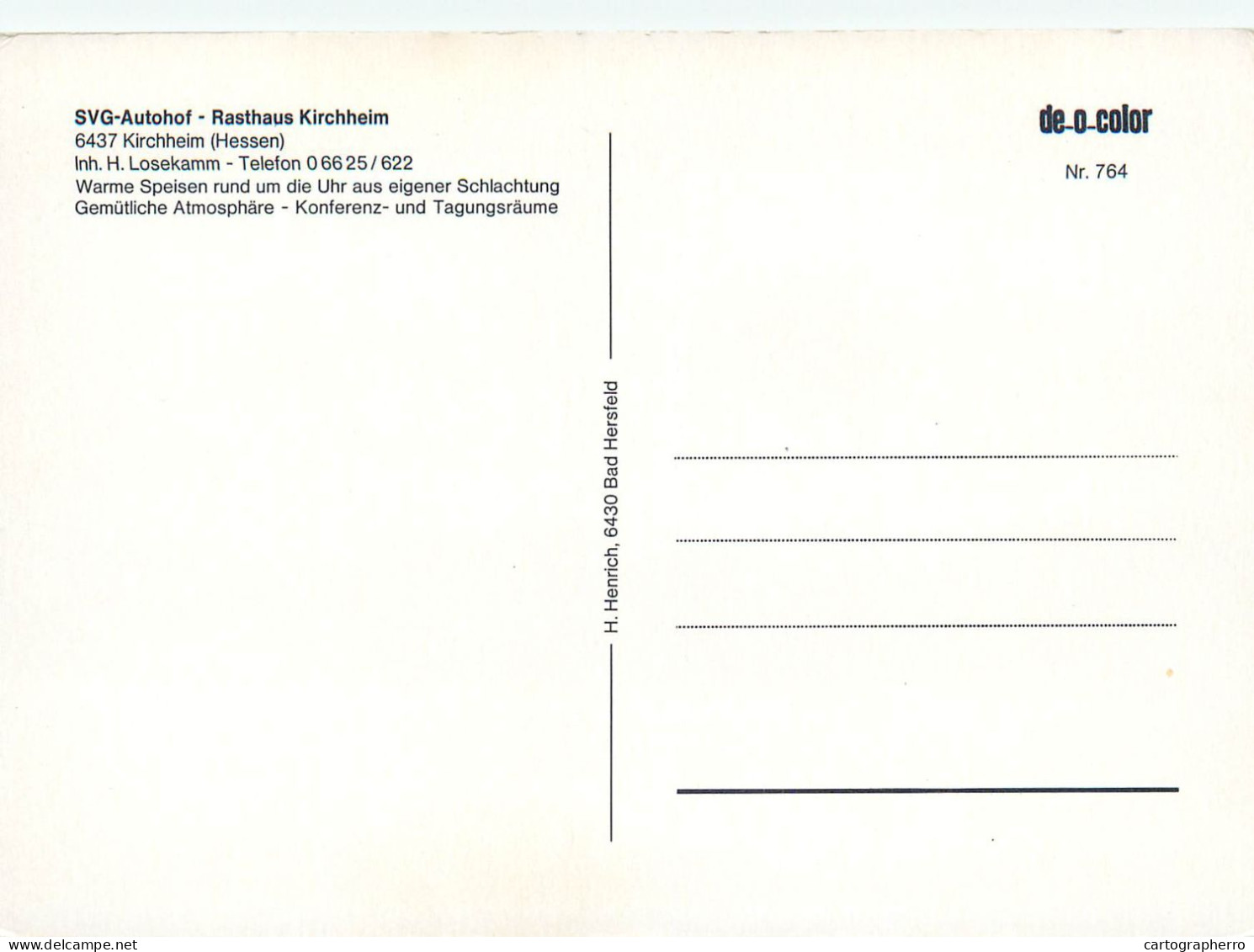 Postcard Germany SVG Autohof Rasthaus Kirchheim Hessen - Kirchhain