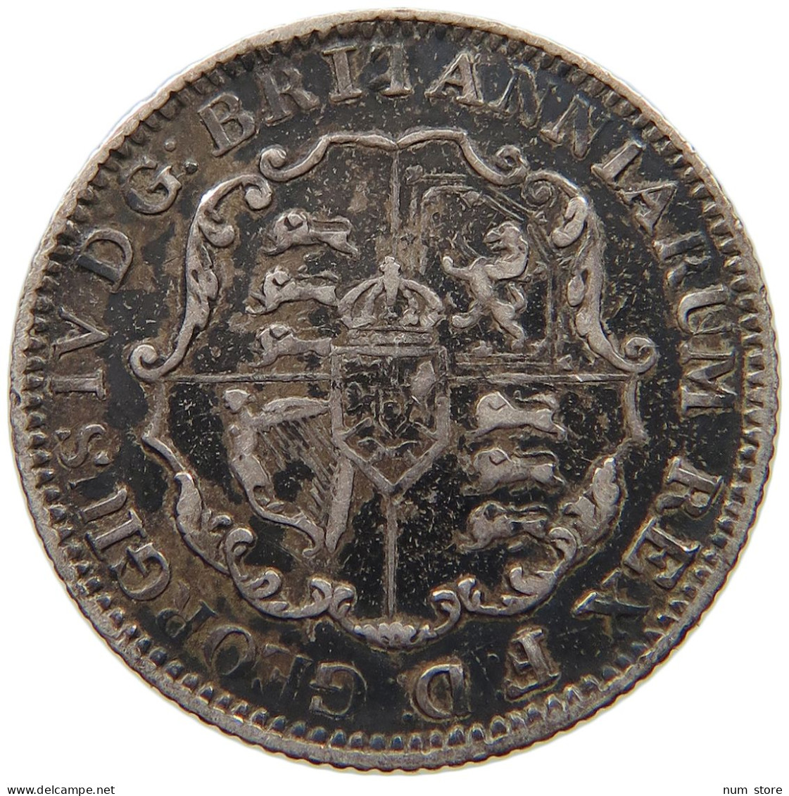 BRITISH WEST INDIES 1/8 DOLLAR 1822 George IV. (1820-1830) #t111 1225 - Antillen