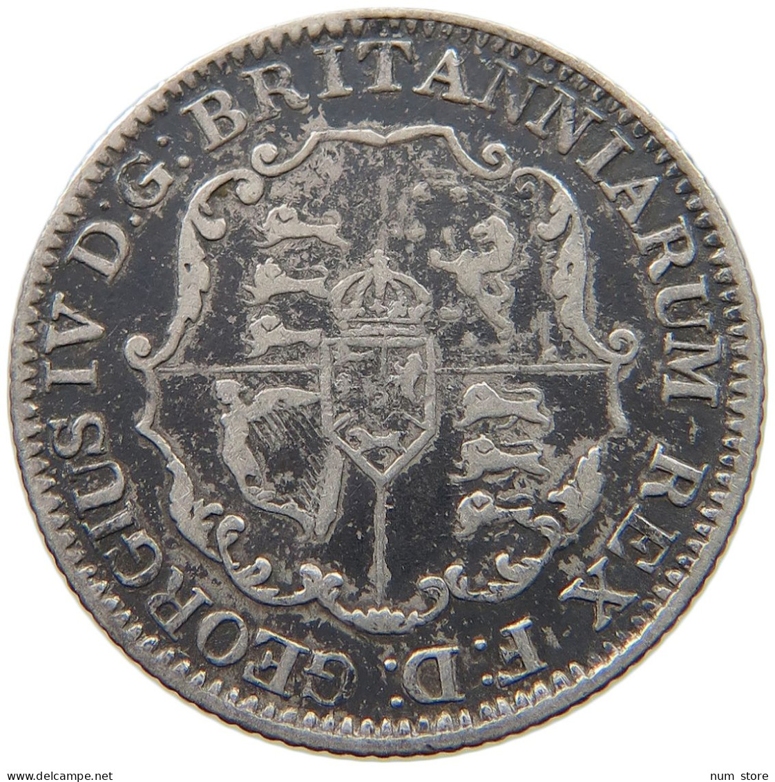 BRITISH WEST INDIES 1/8 DOLLAR 1822 George IV. (1820-1830) #t111 1241 - Antilles