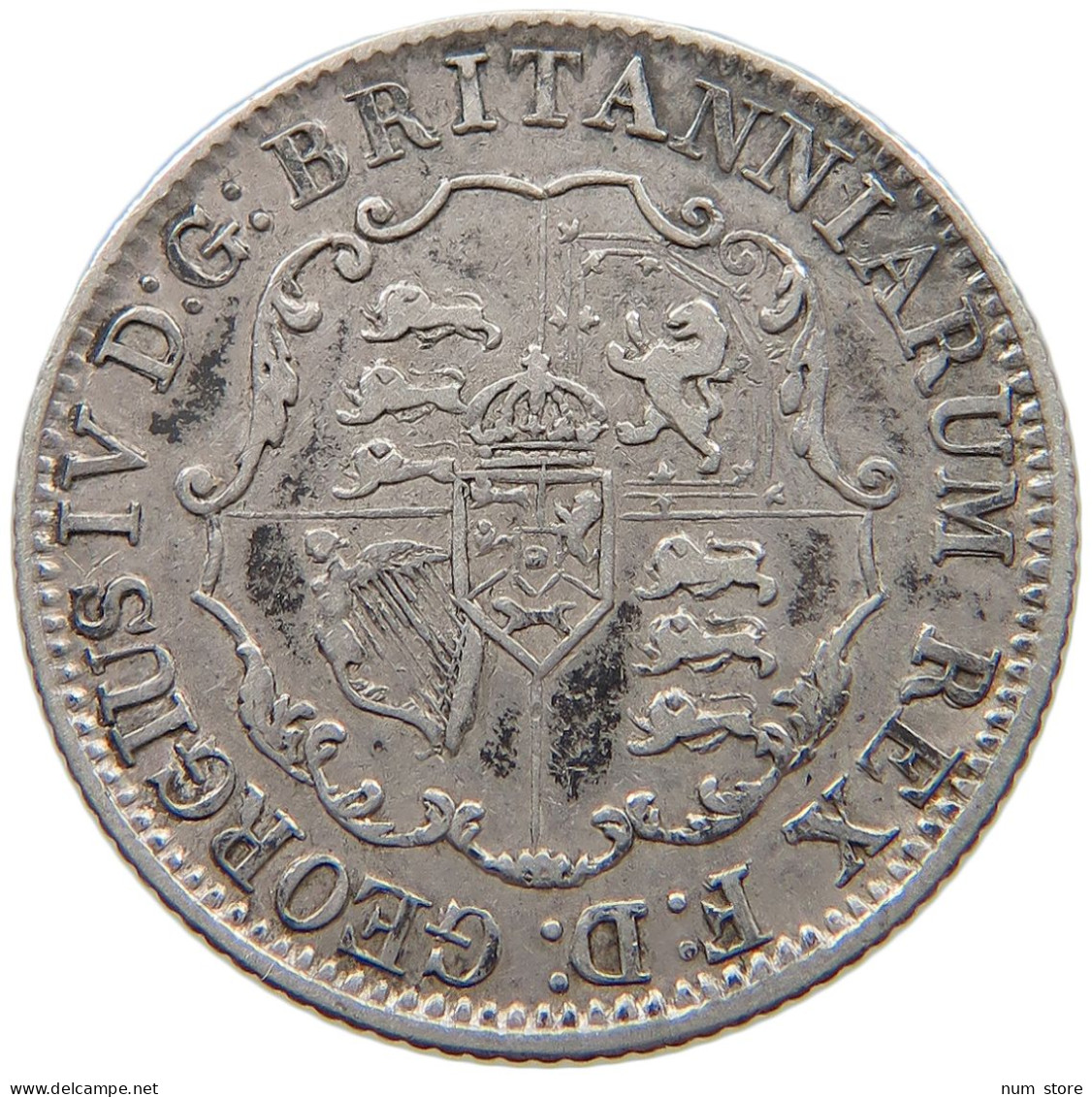 BRITISH WEST INDIES 1/8 DOLLAR 1822 George IV. (1820-1830) #t111 1217 - Antille