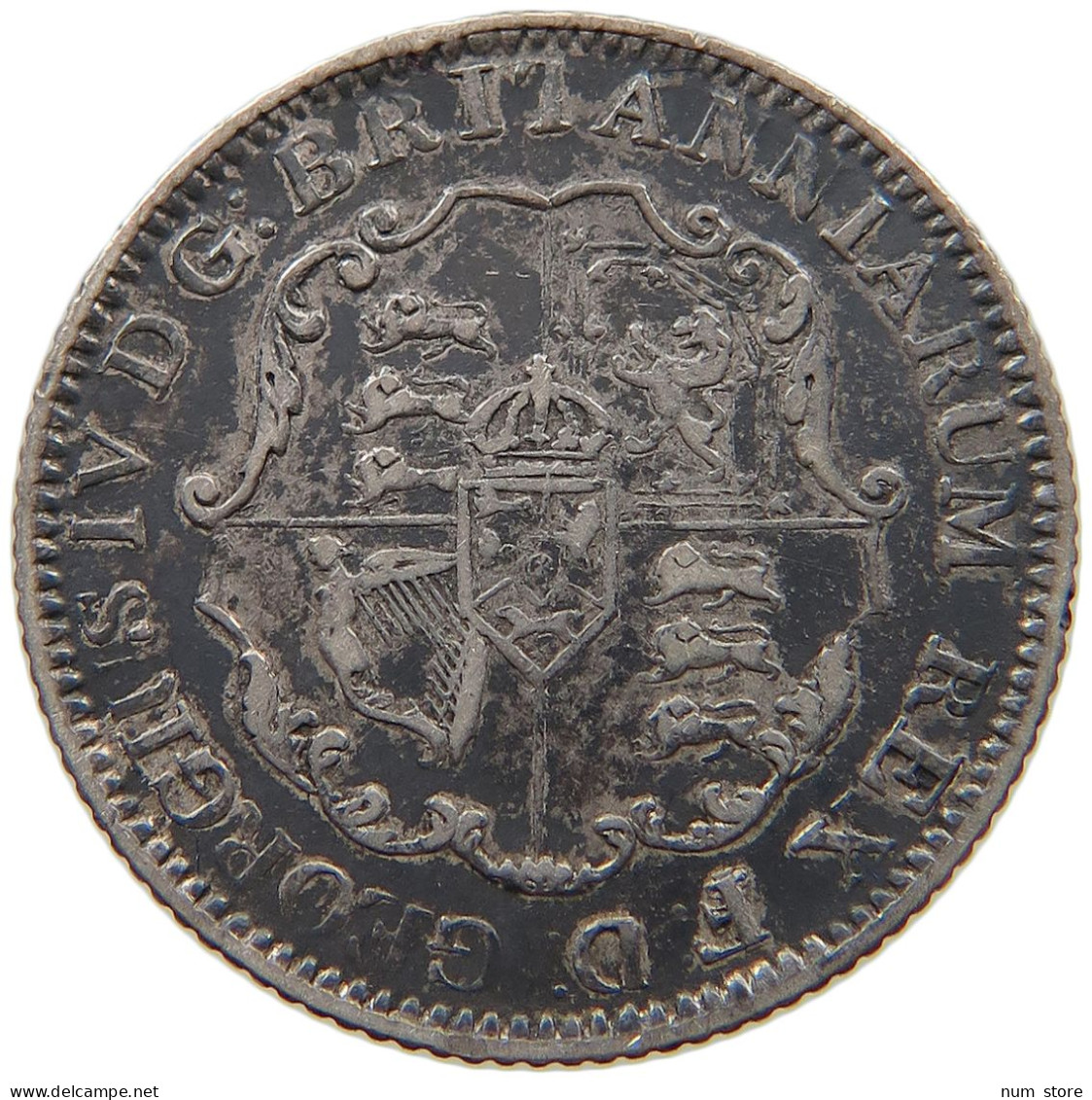 BRITISH WEST INDIES 1/8 DOLLAR 1822 George IV. (1820-1830) #t111 1215 - West Indies