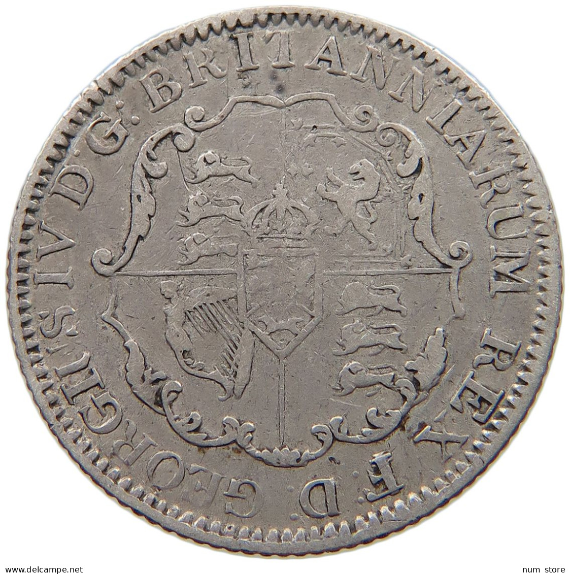 BRITISH WEST INDIES 1/8 DOLLAR 1822 George IV. (1820-1830) #t111 1213 - West Indies