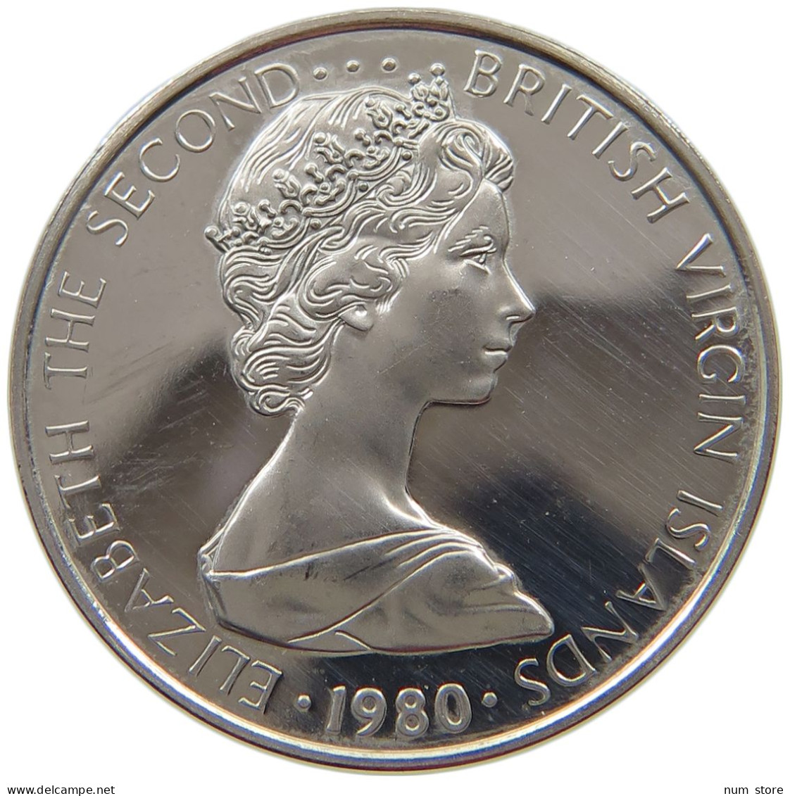 BRITISH VIRGIN ISLANDS 5 CENTS 1980 Elizabeth II. (1952-2022) #a017 0475 - Jungferninseln, Britische