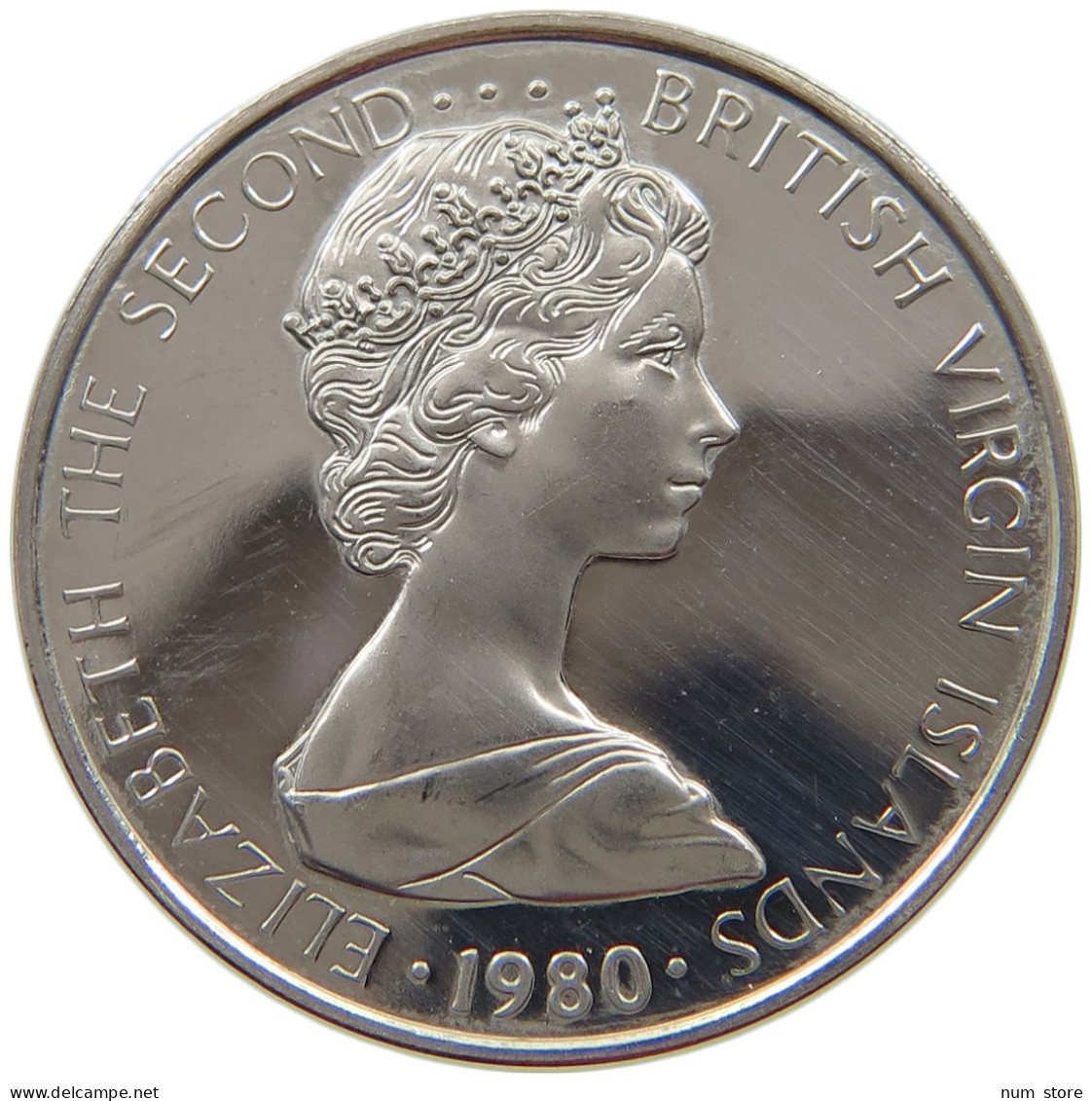 BRITISH VIRGIN ISLANDS 5 CENTS 1980 Elizabeth II. (1952-2022) #a017 0475 - British Virgin Islands