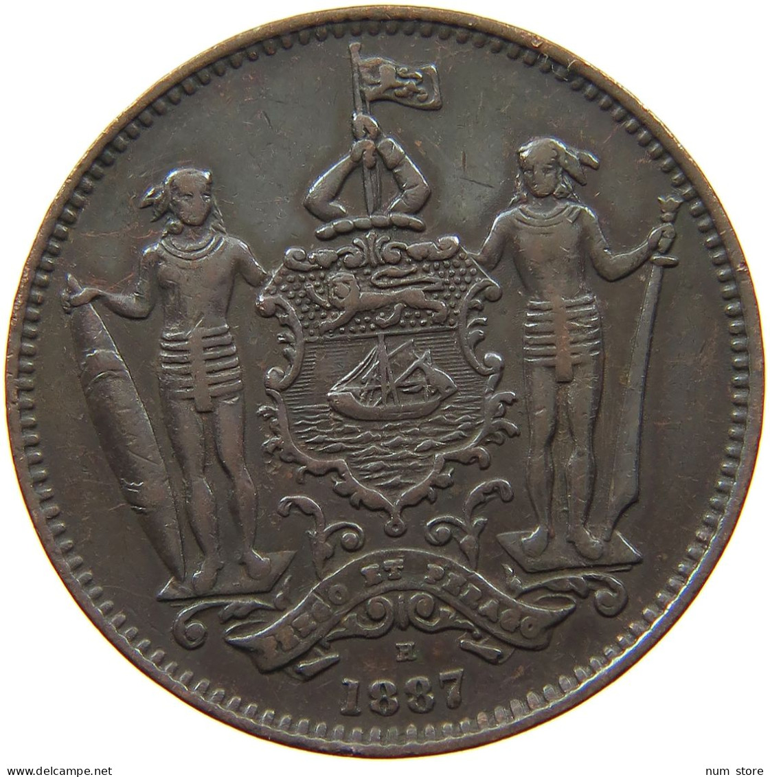 BRITISH NORTH BORNEO CENT 1887 Victoria 1837-1901 #t149 0047 - Colonies